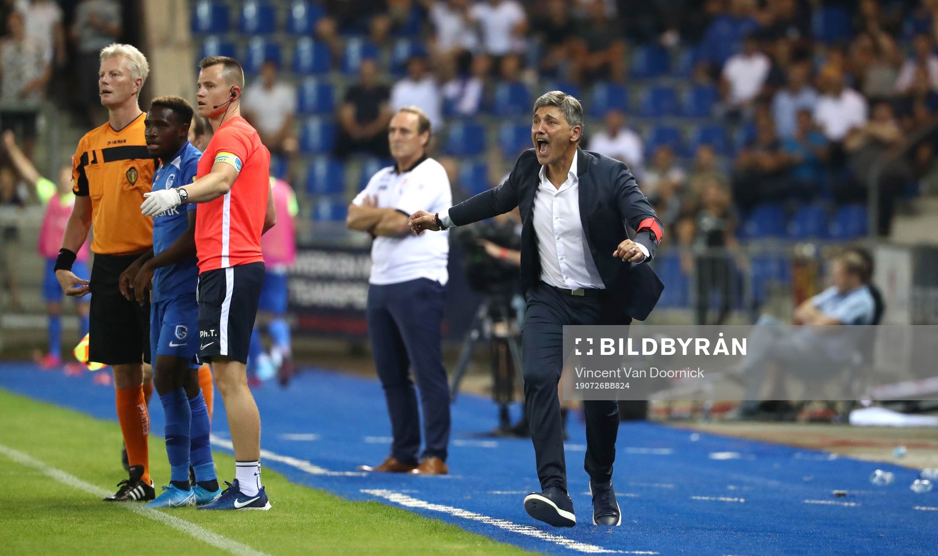 GENK, BELGIUM - JULY 26: Felice Mazzu, head coach of Krc