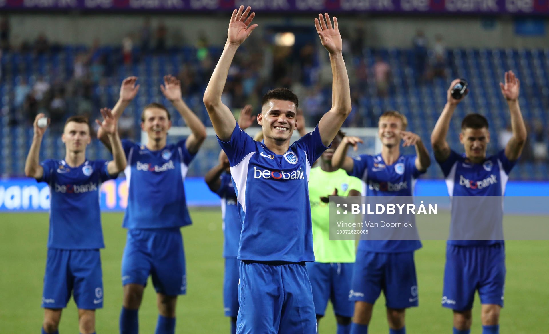 GENK, BELGIUM - JULY 26: Ianis Hagi of Krc Genk celebrates