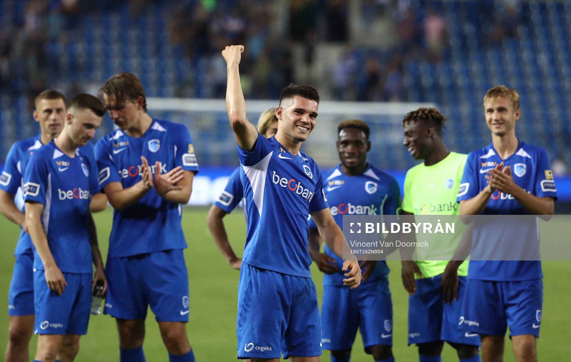 GENK, BELGIUM - JULY 26: Ianis Hagi of Krc Genk celebrates