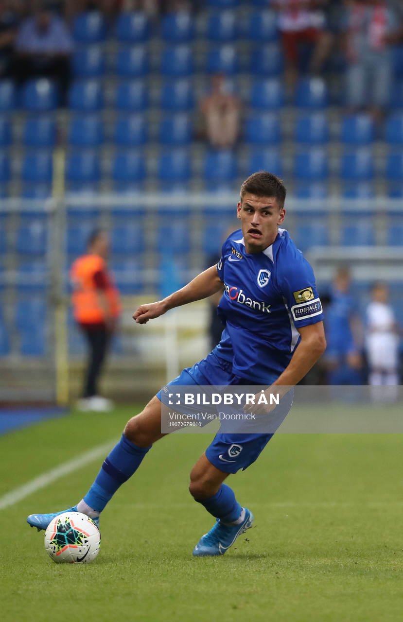 GENK, BELGIUM - JULY 26: Joakim Maehle of Krc Genk