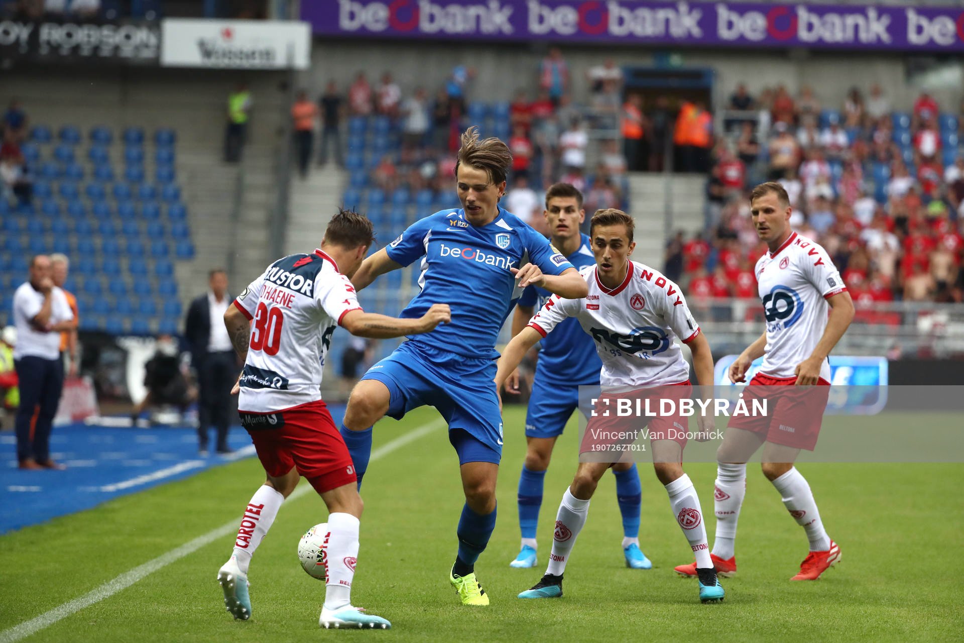 GENK, BELGIUM - JULY 26: Kristof D'Haene of Kv Kortrijk and