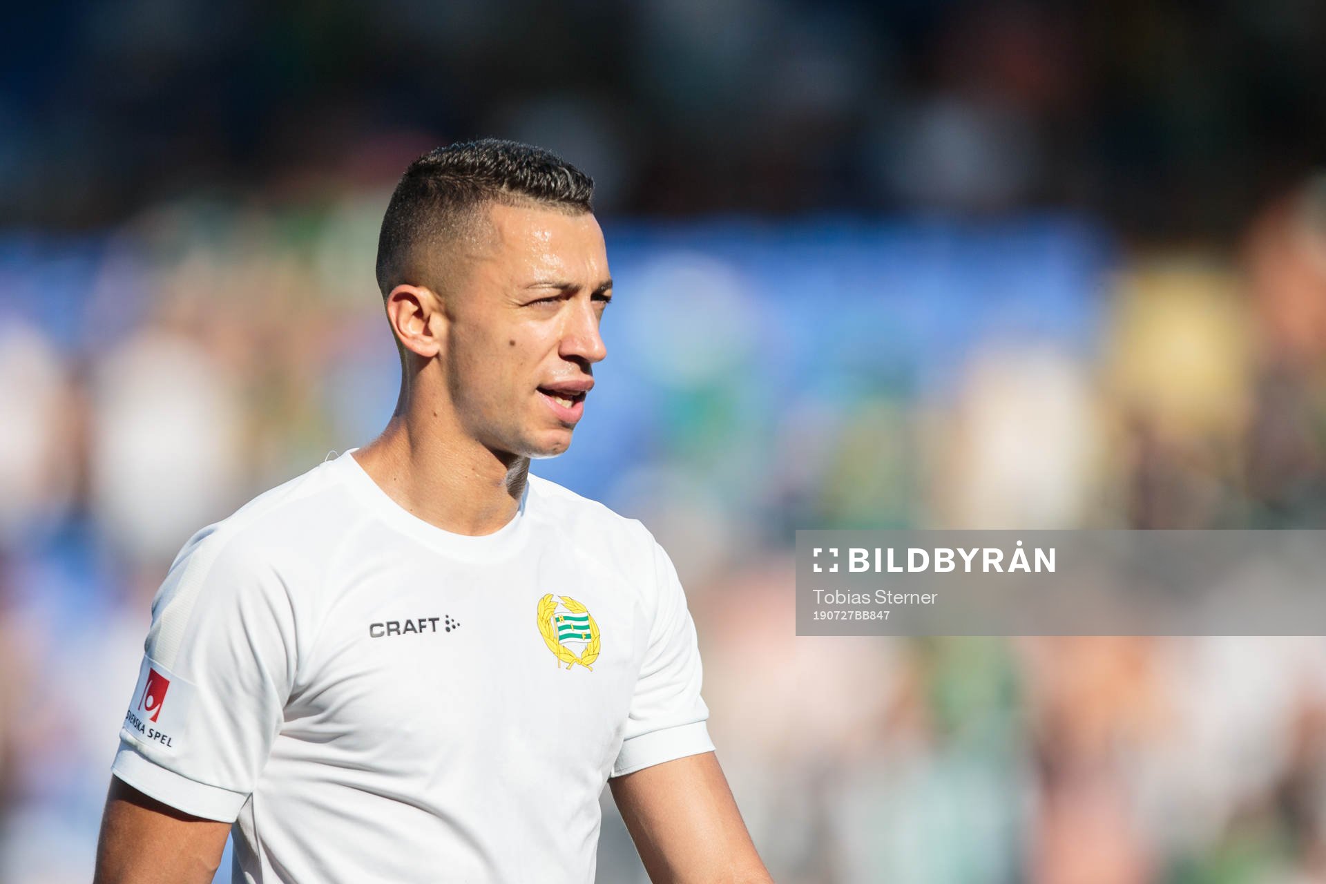 Hammarbys Nikola Djurdjic innan fotbollsmatchen i