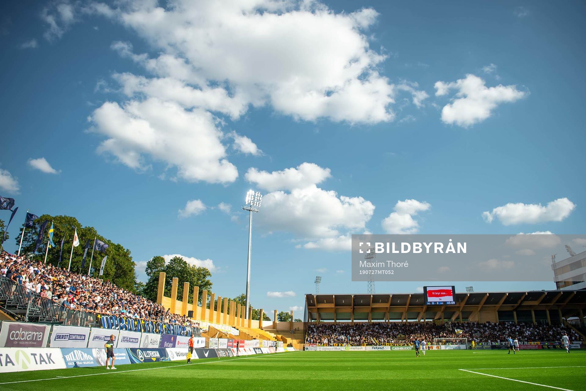 En generell vy över fotbollsmatchen i Allsvenskan mellan