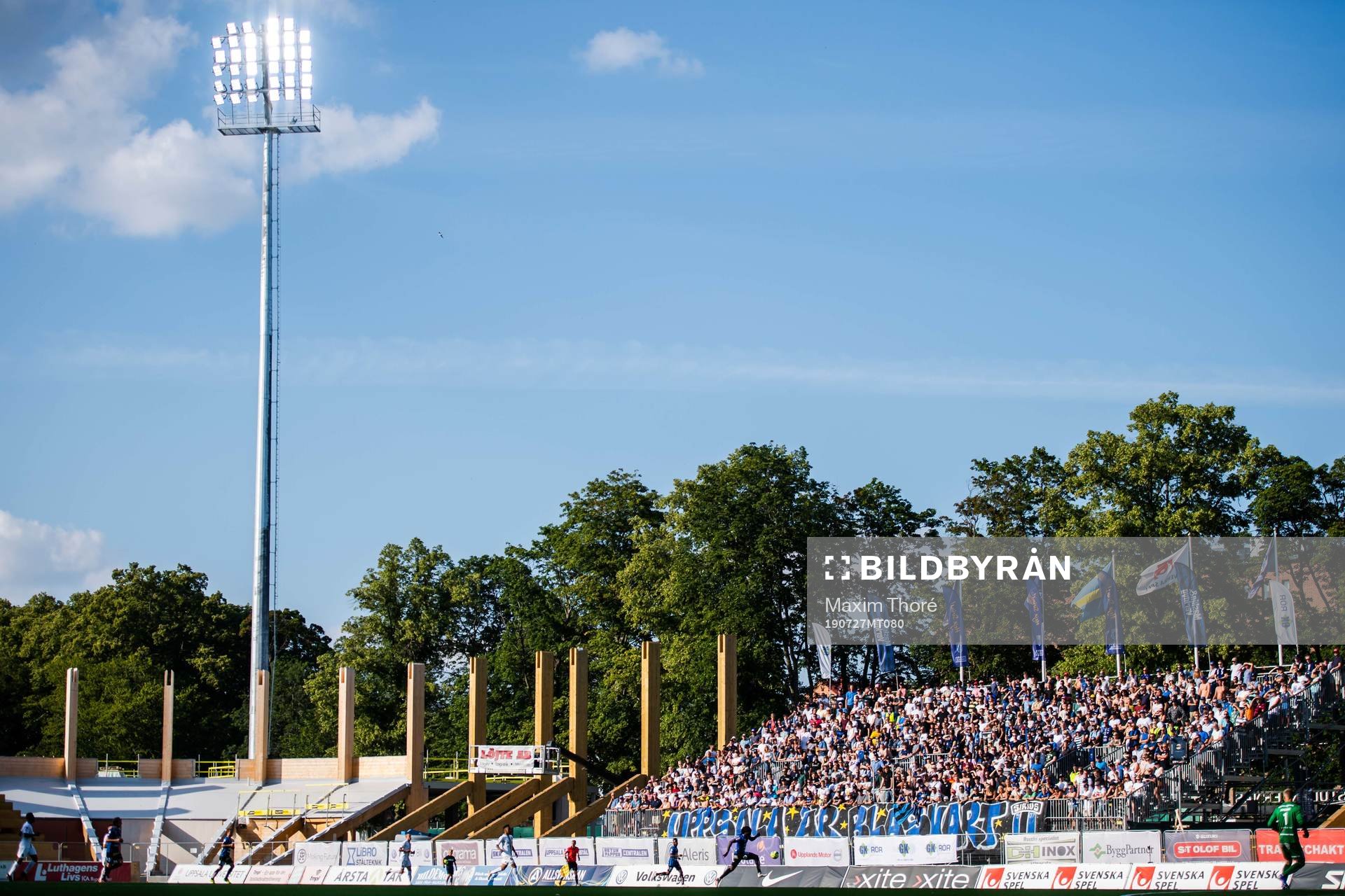 En generell vy över fotbollsmatchen i Allsvenskan mellan