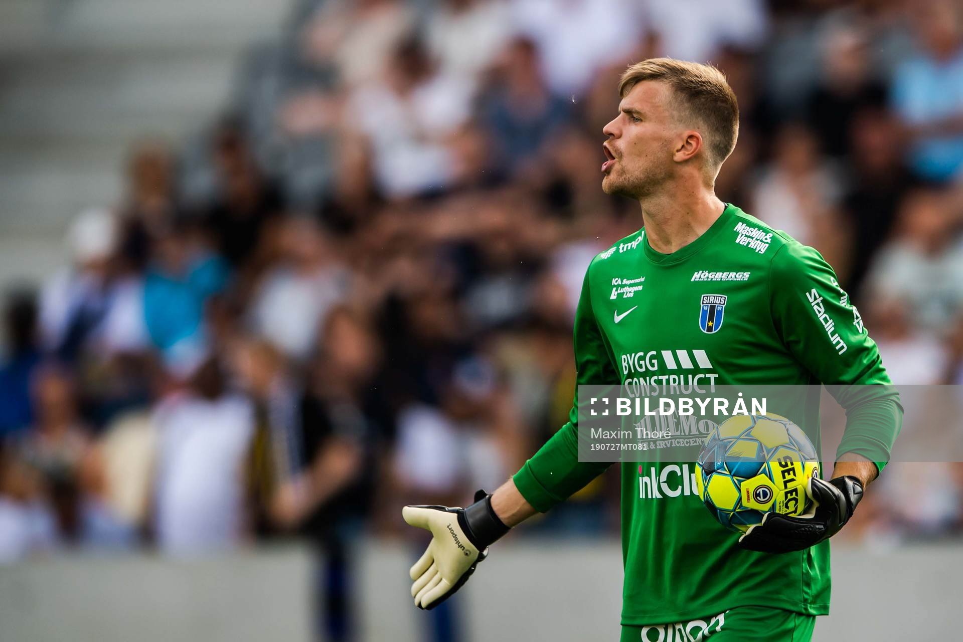 Sirius målvakt Lukas Jonsson