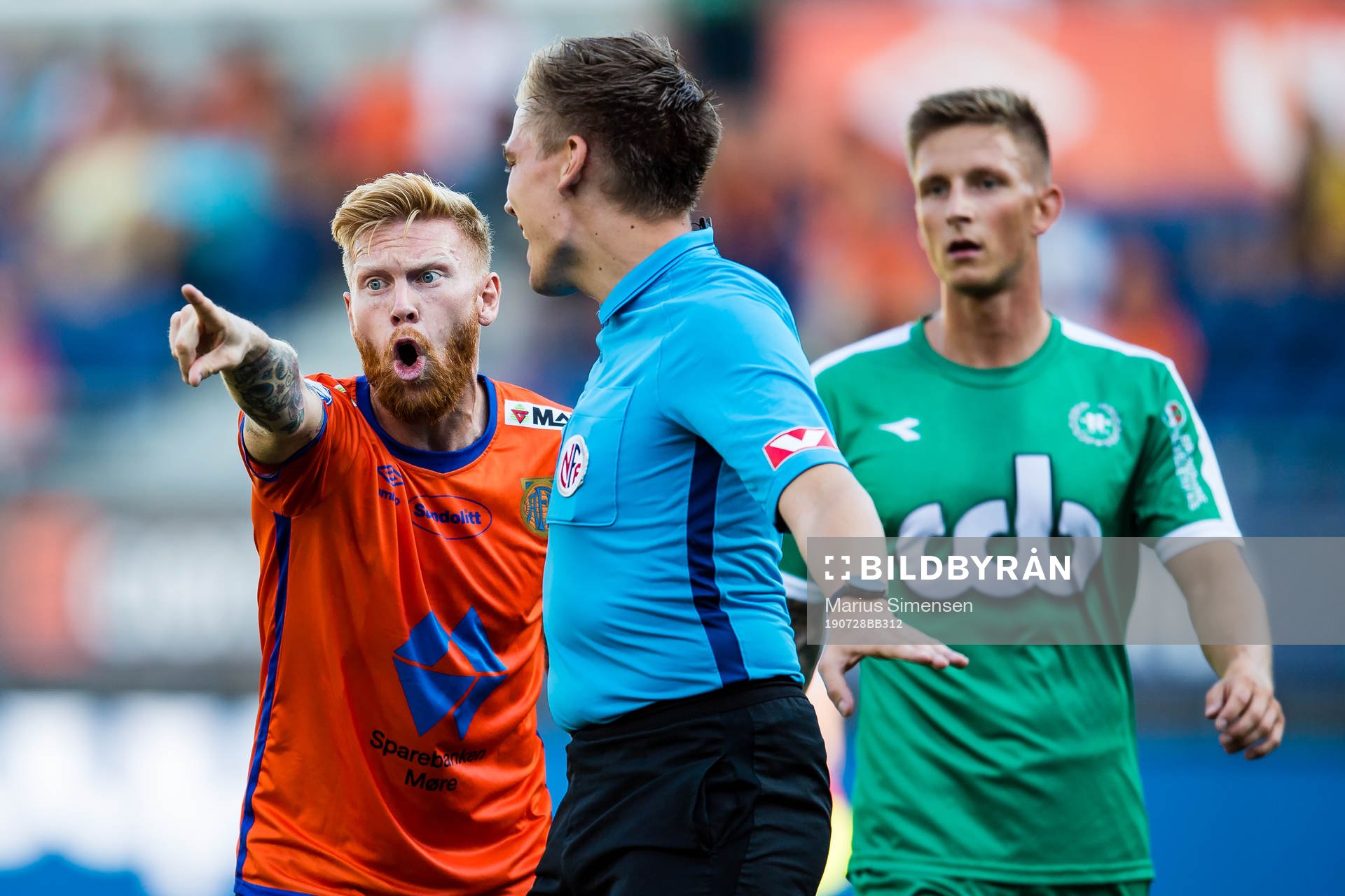 Fredrik Kjernmoen Carlsen of Aalesund reacts