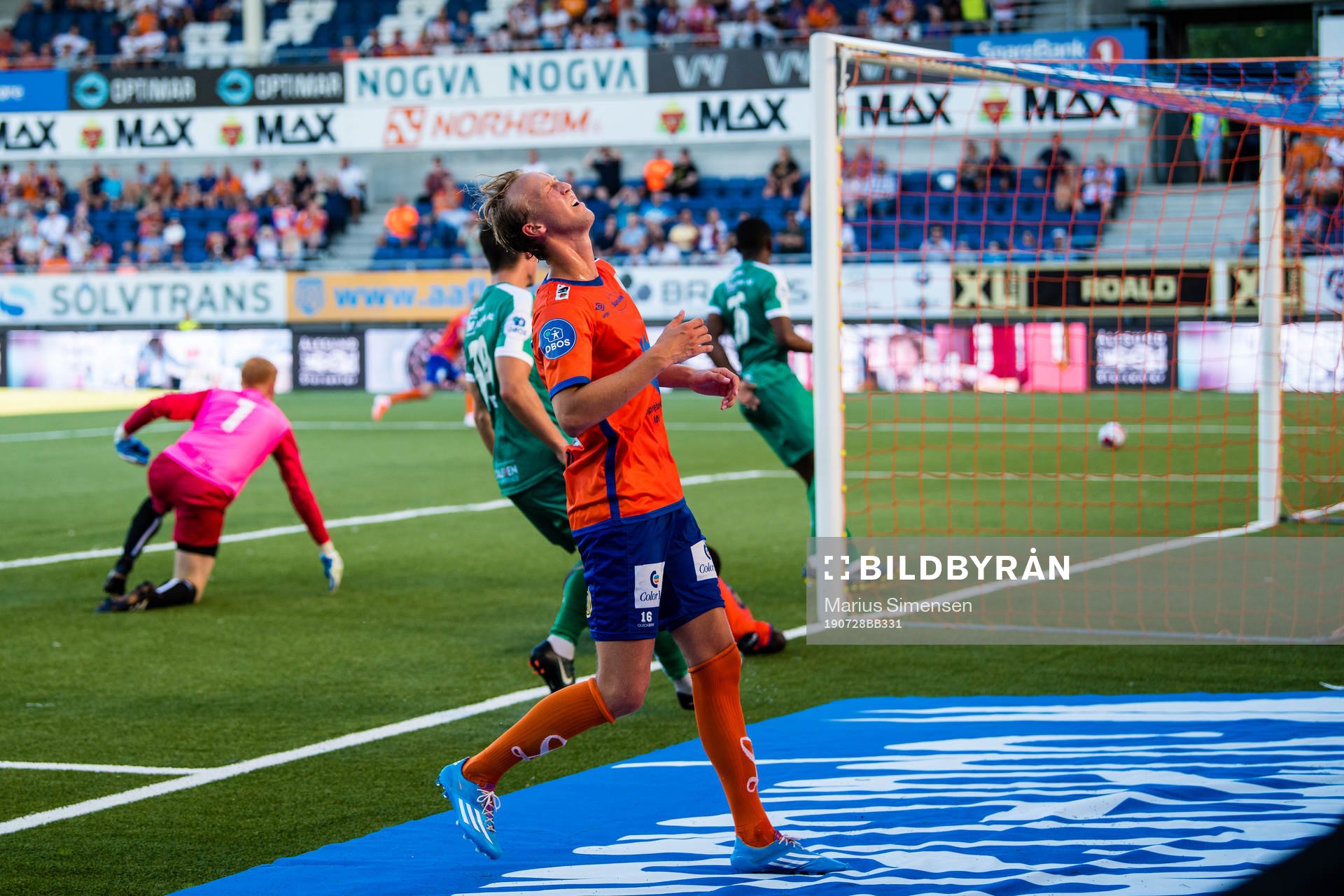 Jørgen Hatlehol of Aalesund looks dejected