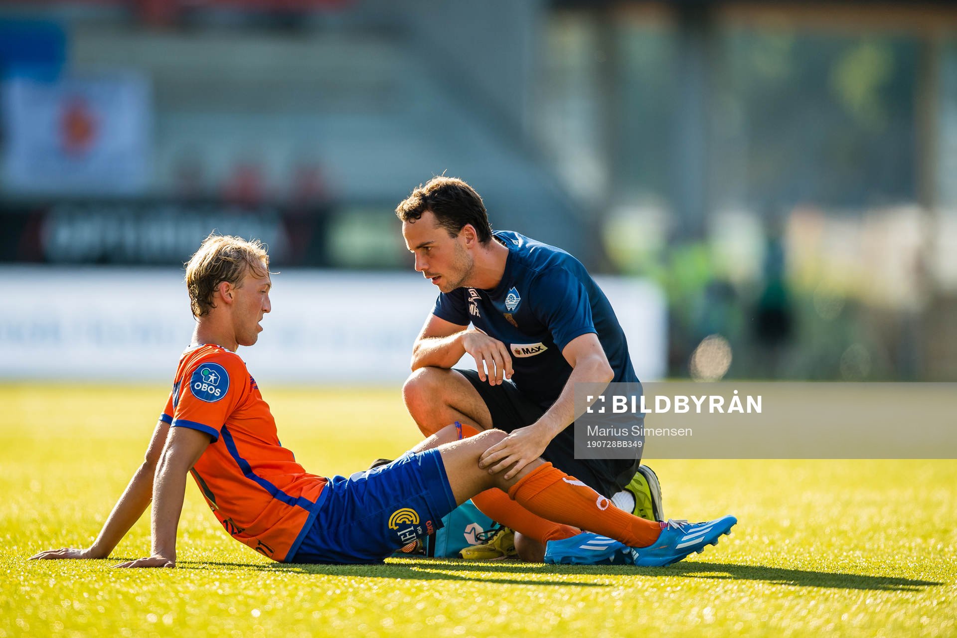 Jørgen Hatlehol of Aalesund in pain