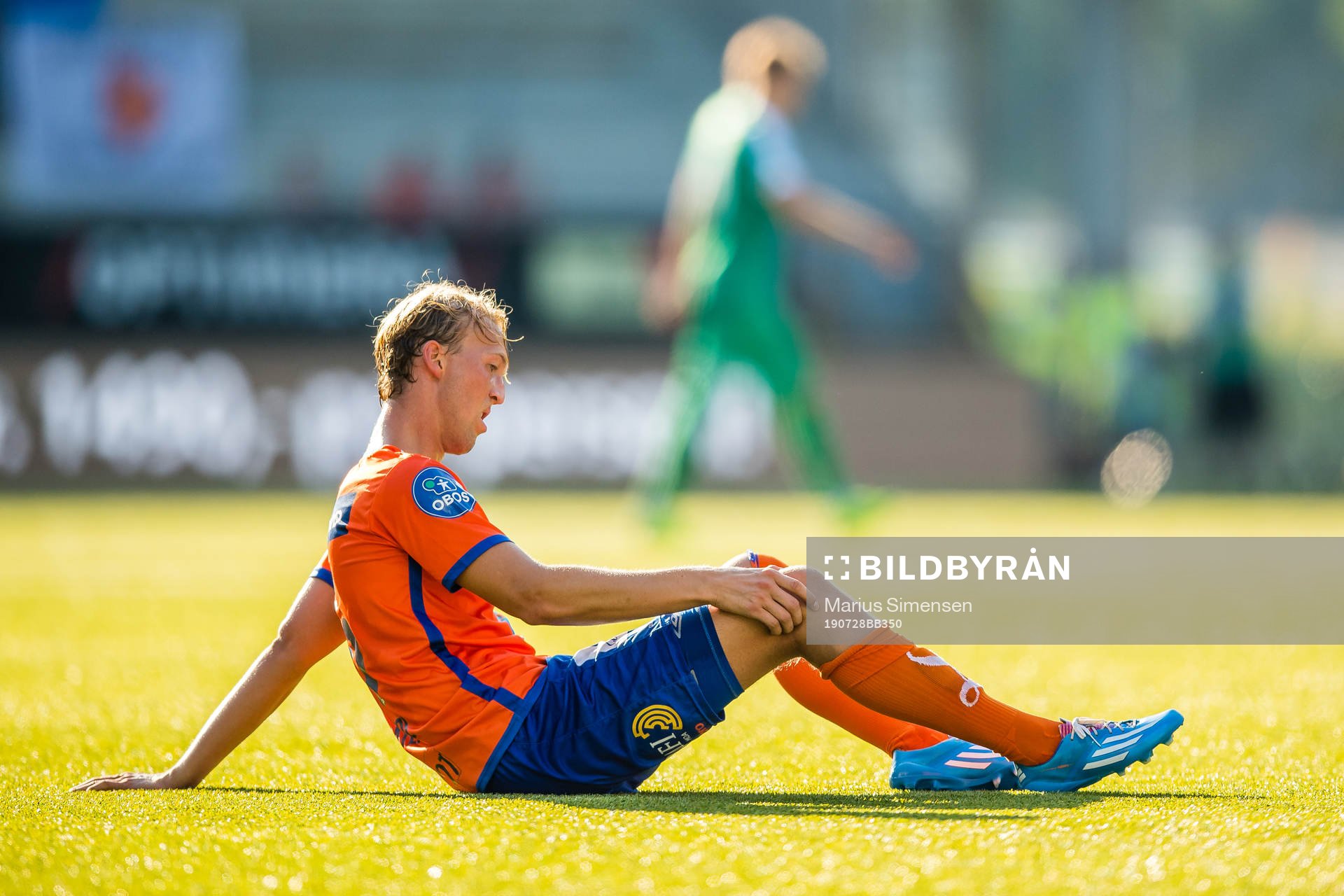 Jørgen Hatlehol of Aalesund in pain