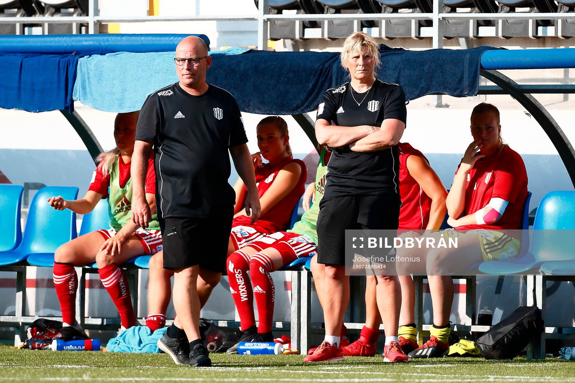 Piteås tränare Stellan Carlsson och Annelie Andersén