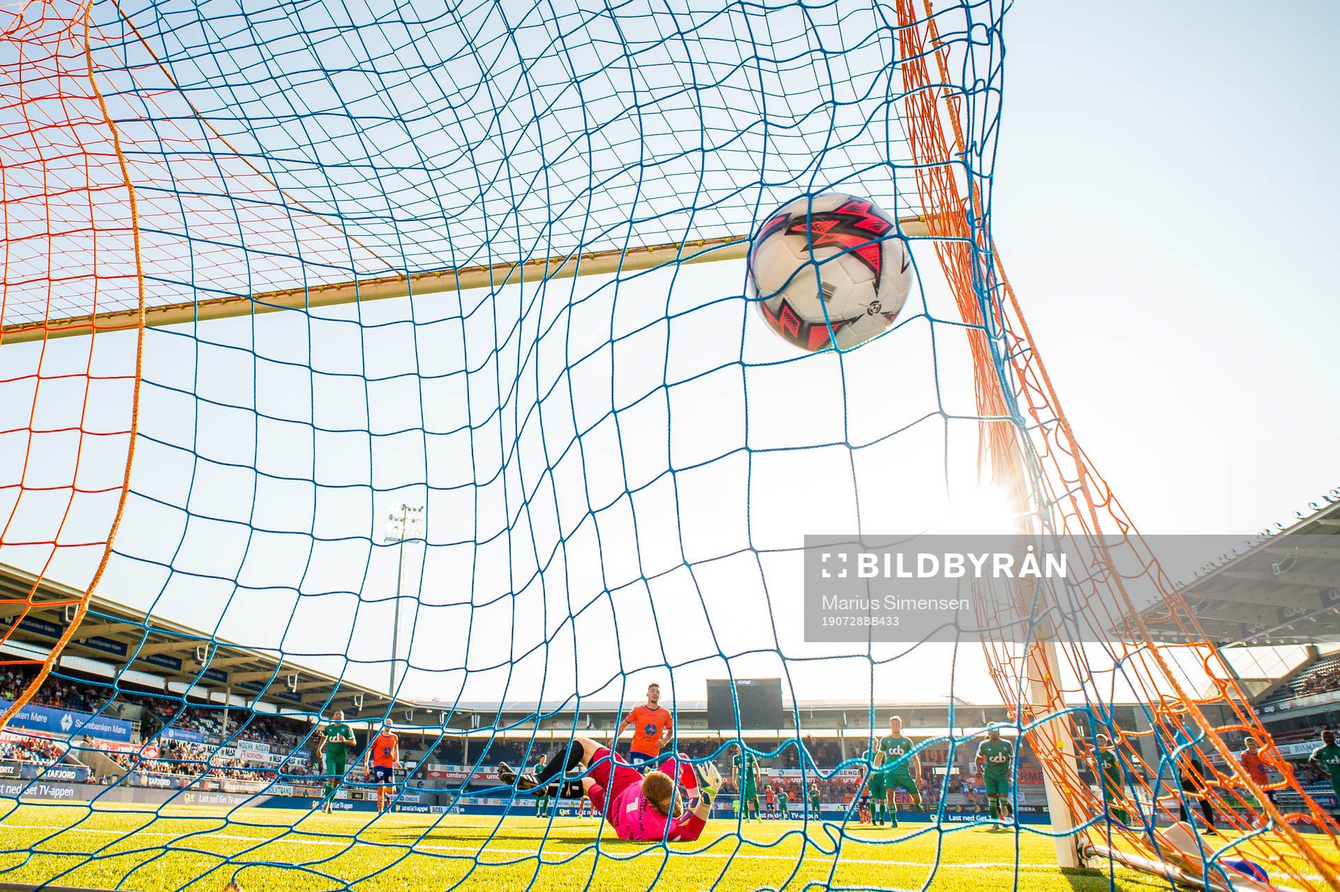 Niklas Fernando Nygaard Castro of Aalesund scores the 2-0
