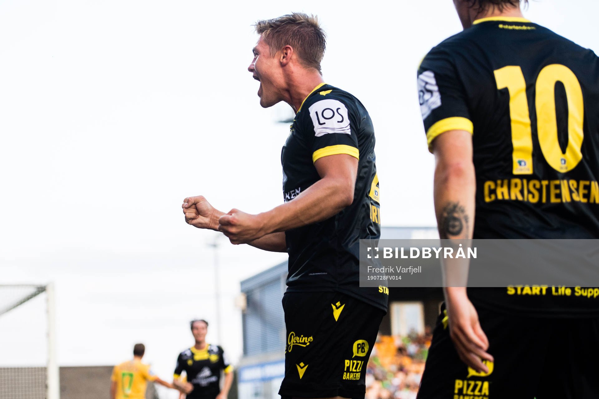 Mathias Idsøe Bringaker of Start celebrates 0-2