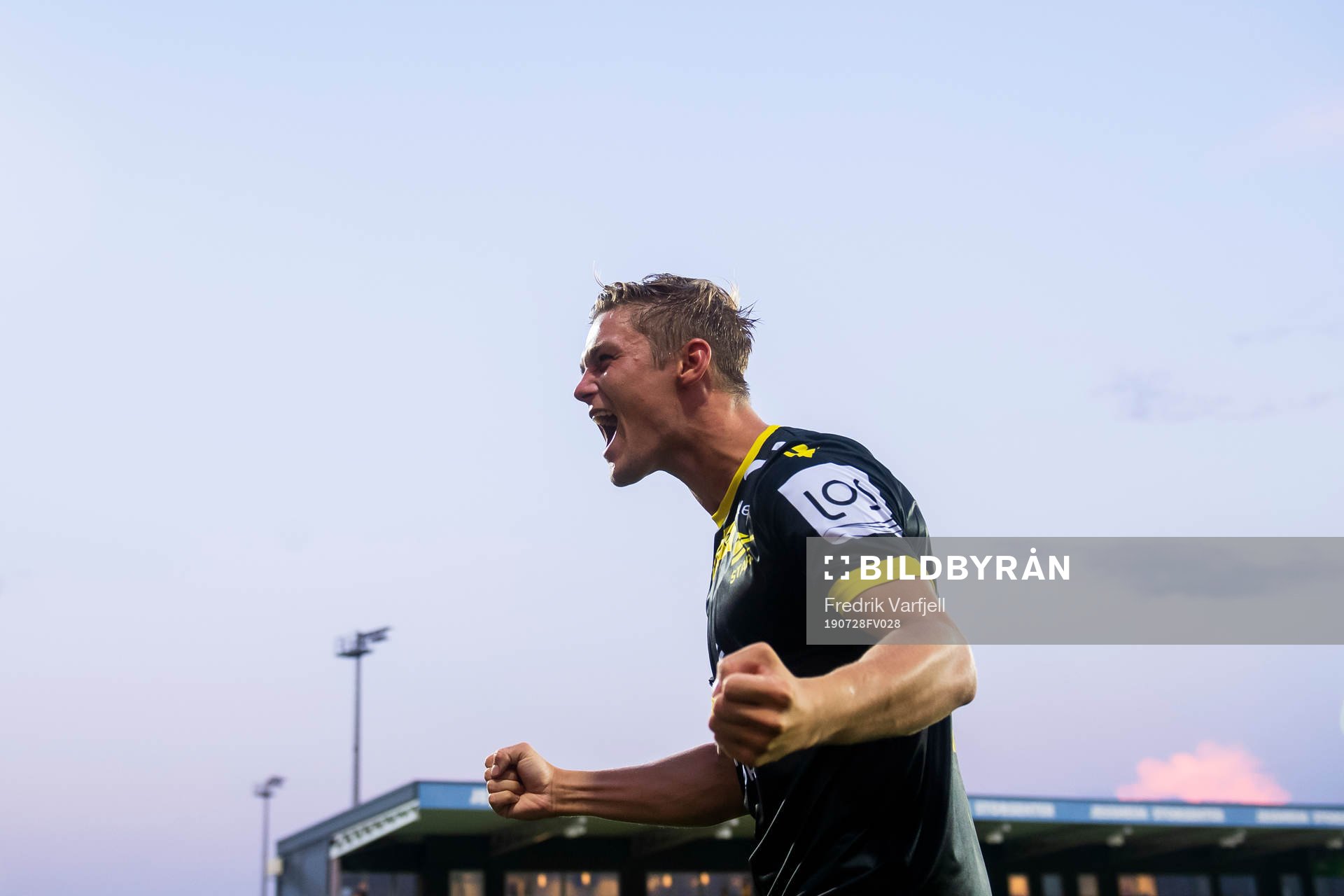 Mathias Idsøe Bringaker of Start celebrates