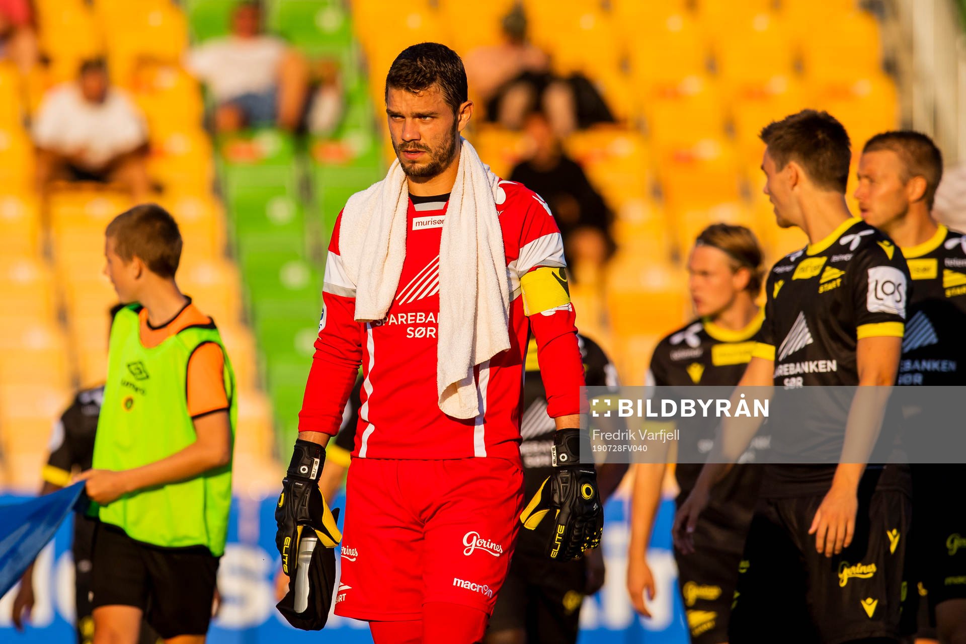 Goalkeeper Jonas Deumeland of Start