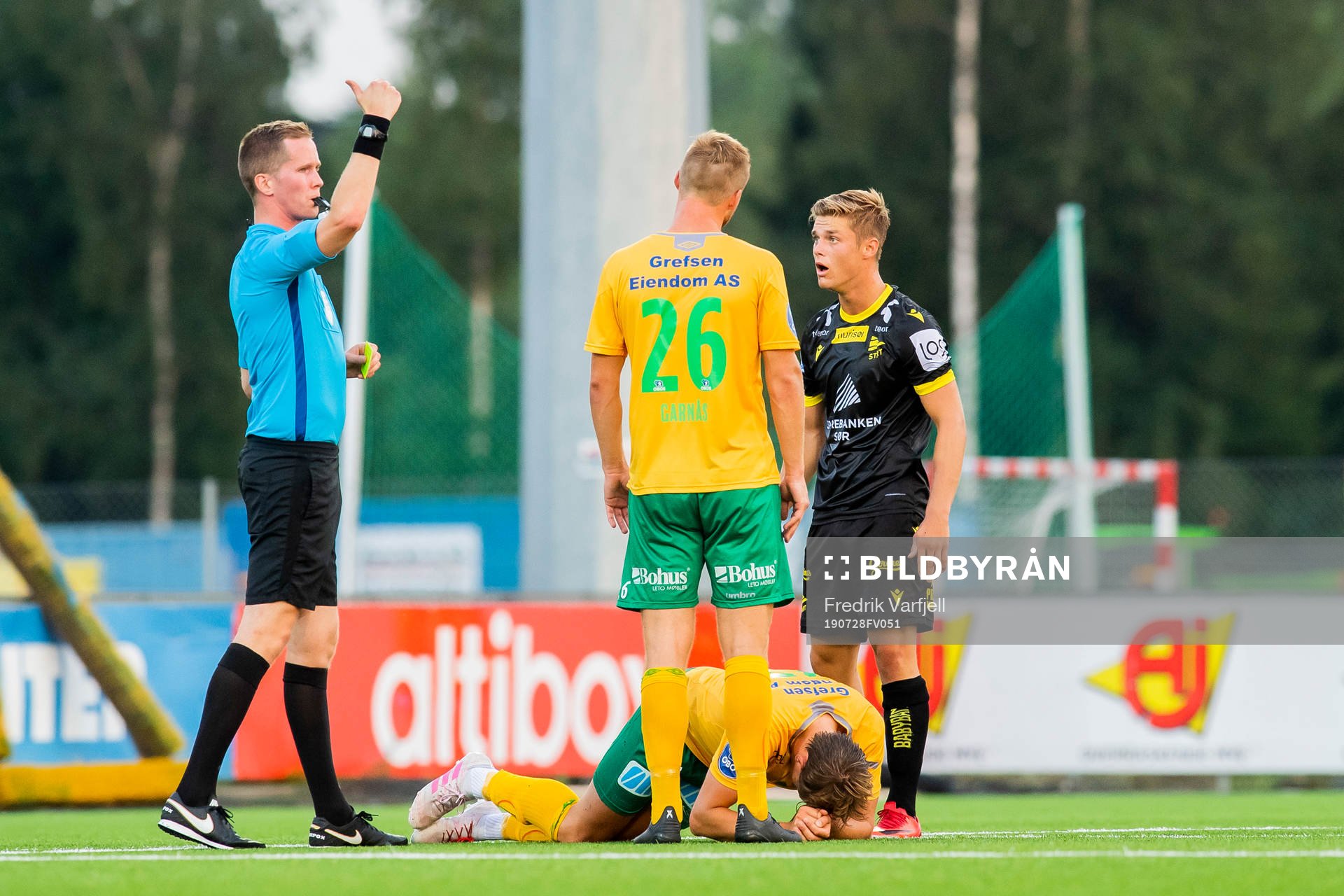 Mathias Idsøe Bringaker of Start reacts
