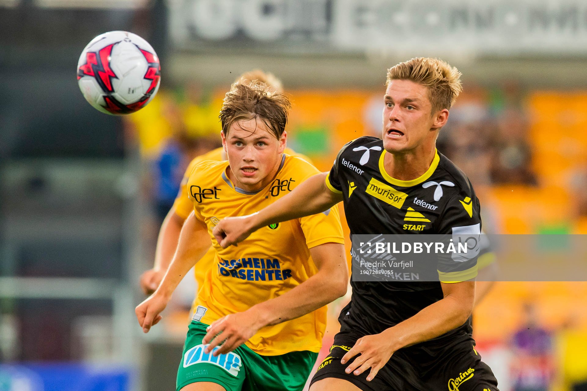 Lars Ranger of Ull/Kisa and Mathias Idsøe Bringaker of