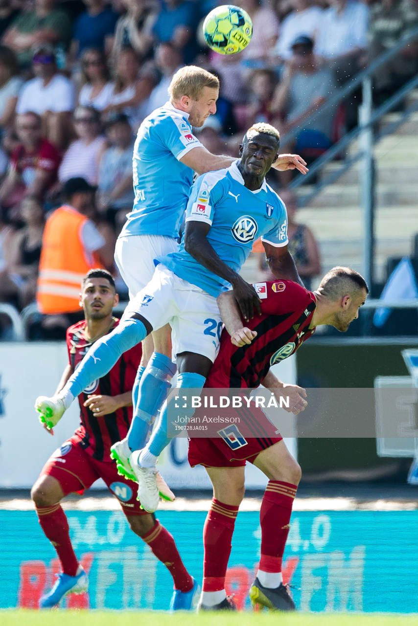 Malmö FFs Franz Brorsson och Bonke Innocent