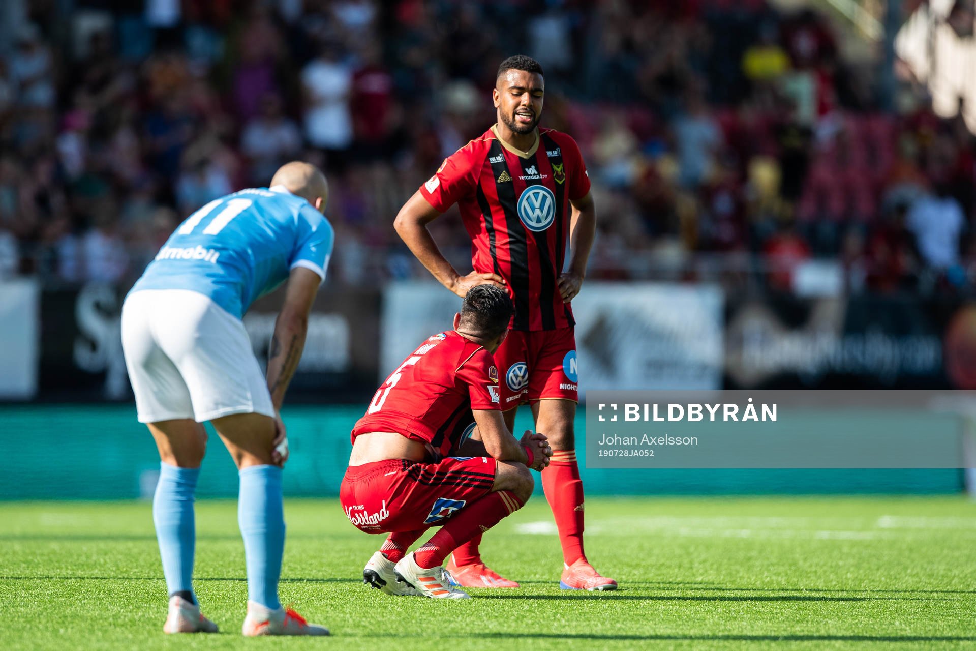 Östersunds Rewan Amin och Noah Sonko Sundberg  deppar efte