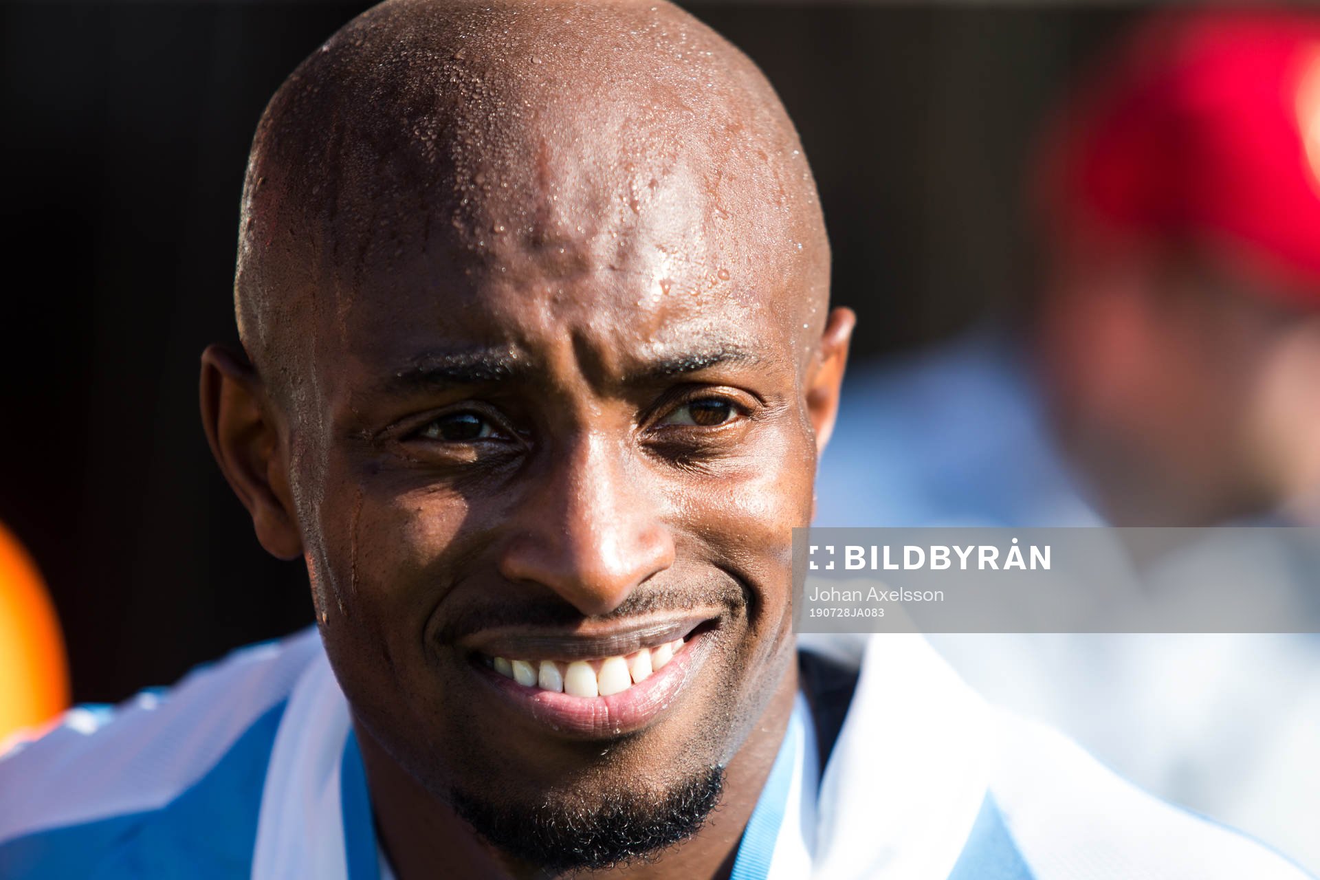 Malmö FFs Fouad Bachirou efter fotbollsmatchen i Allsvenskan mellan Östersund och Malmö FF den 28 Juli 2019 i Östersund.