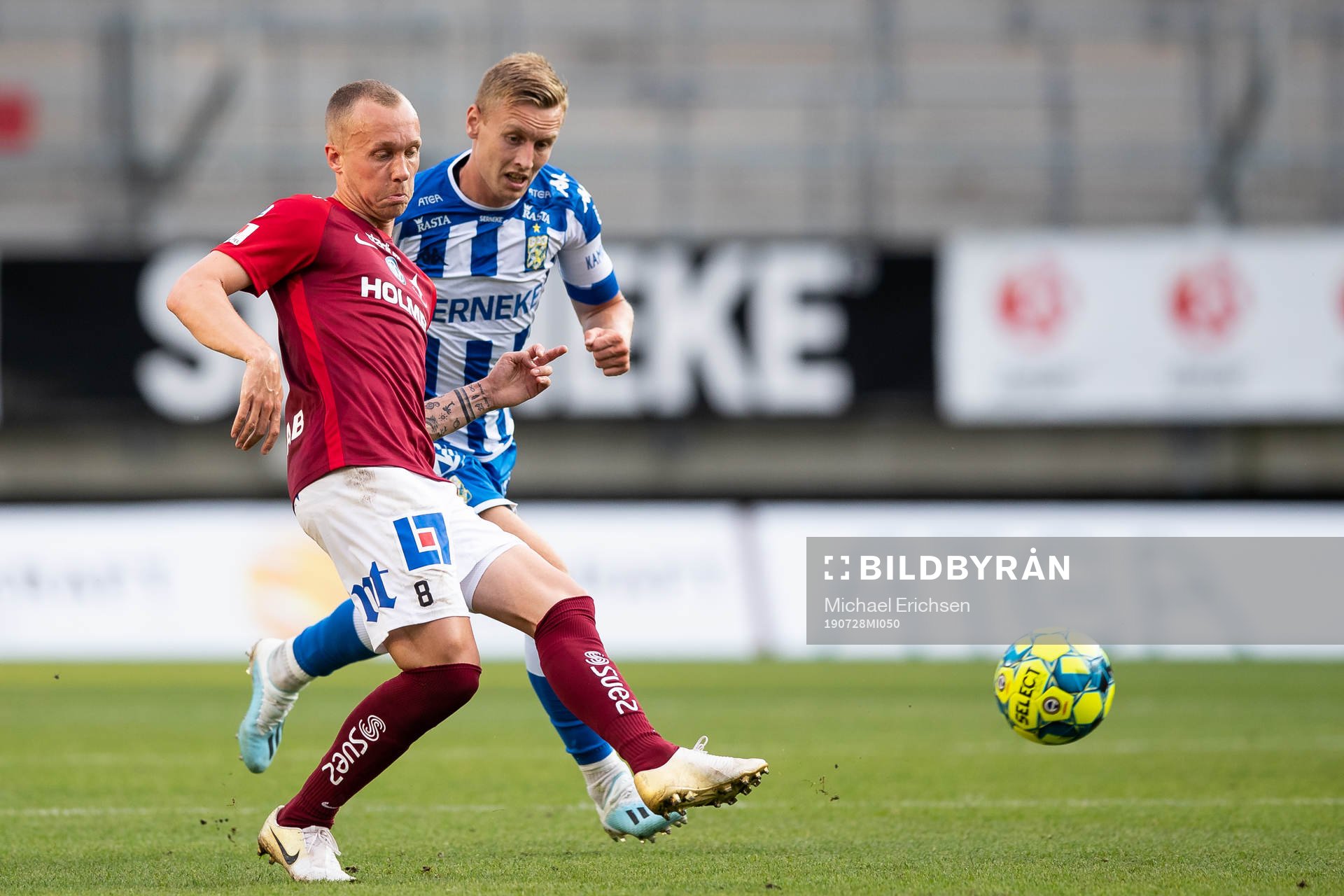IFK Norrköpings Gudmundur Thórarinsson och IFK Göteborgs