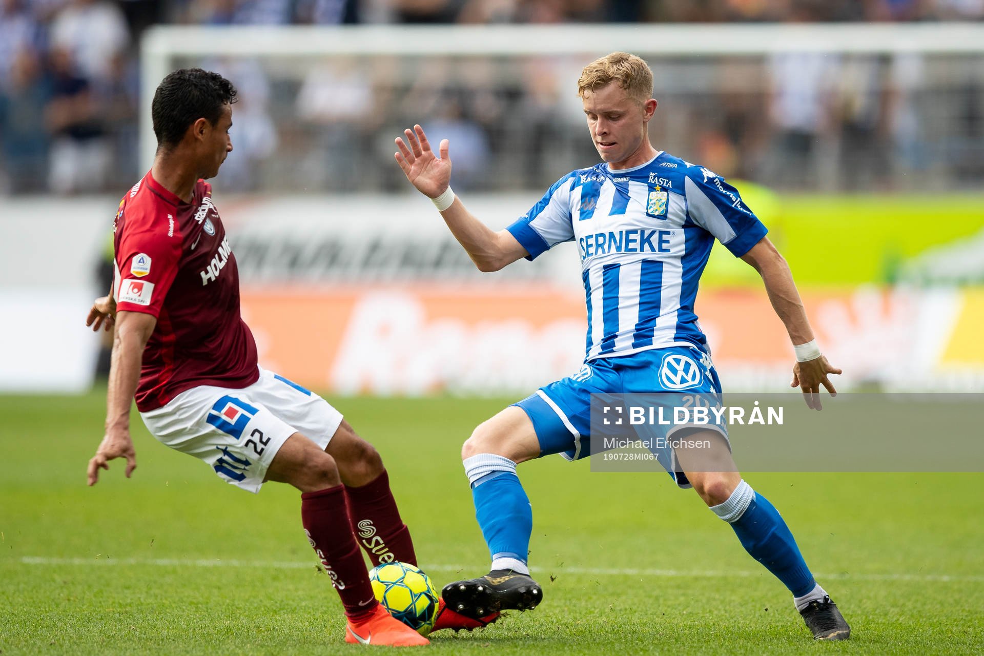 IFK Norrköpings Ian Smith mot IFK Göteborgs Victor