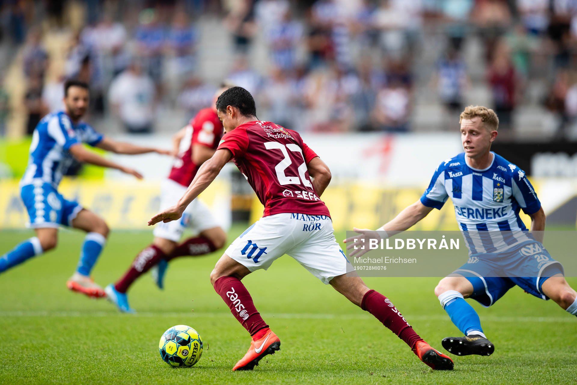 IFK Norrköpings Ian Smith mot IFK Göteborgs Victor