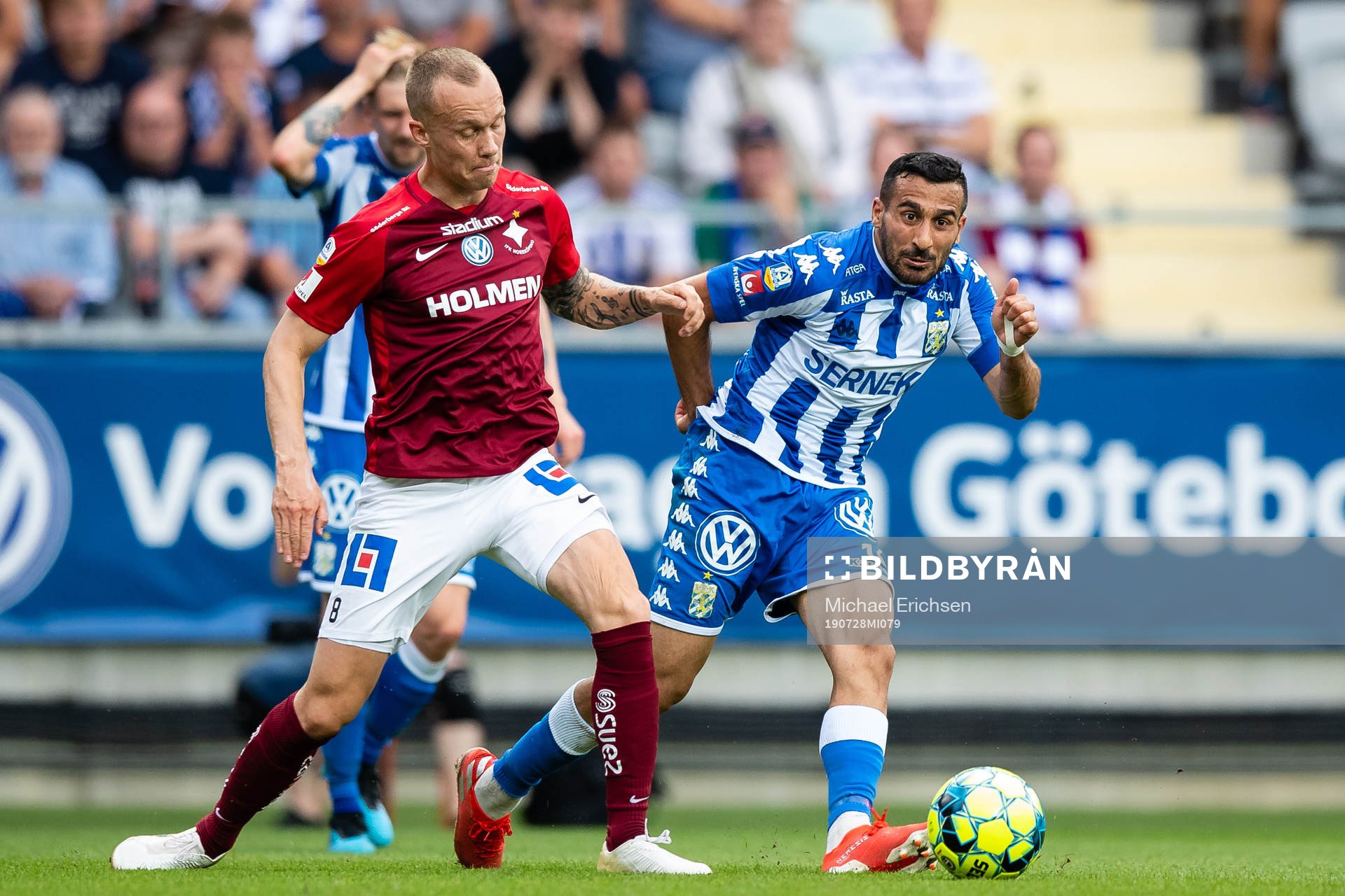 IFK Norrköpings Gudmundur Thórarinsson och IFK Göteborgs