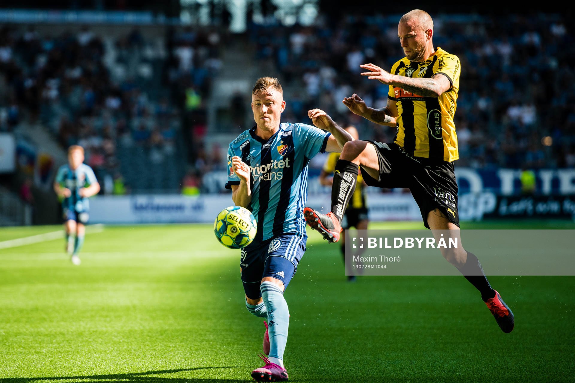 Djurgårdens Fredrik Ulvestad och Häckens Alexander