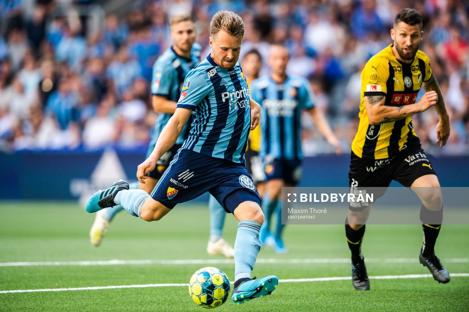 Djurgårdens Jacob Une Larsson gör 1-0