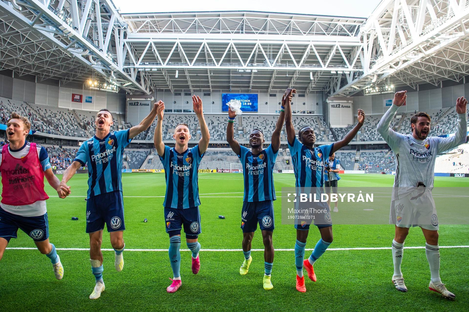 Djurgårdens Haris Radetinac, Fredrik Ulvestad, Mohamed