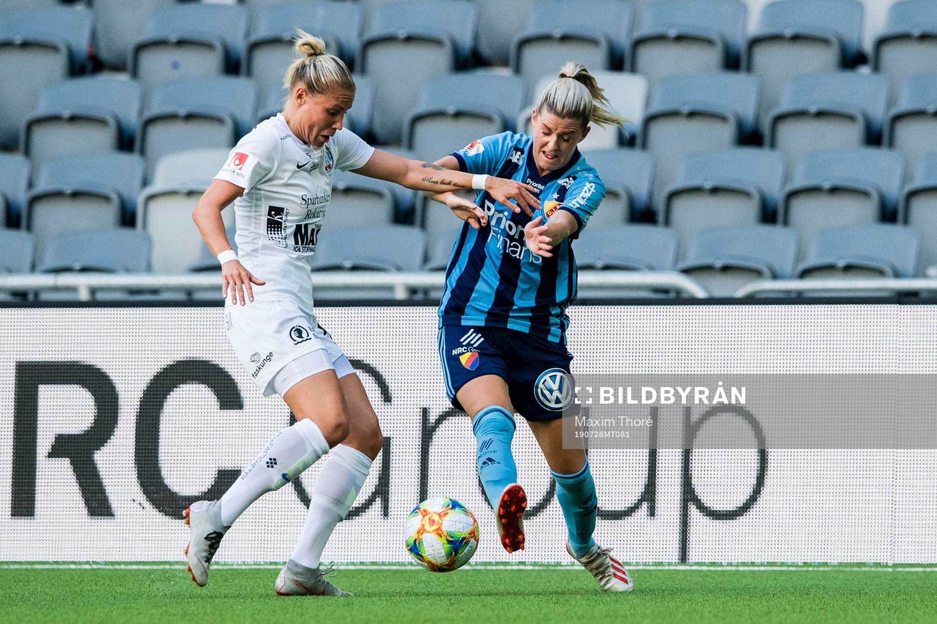 Eskilstunas Tia Hälinen och Djurgårdens Olivia Schough