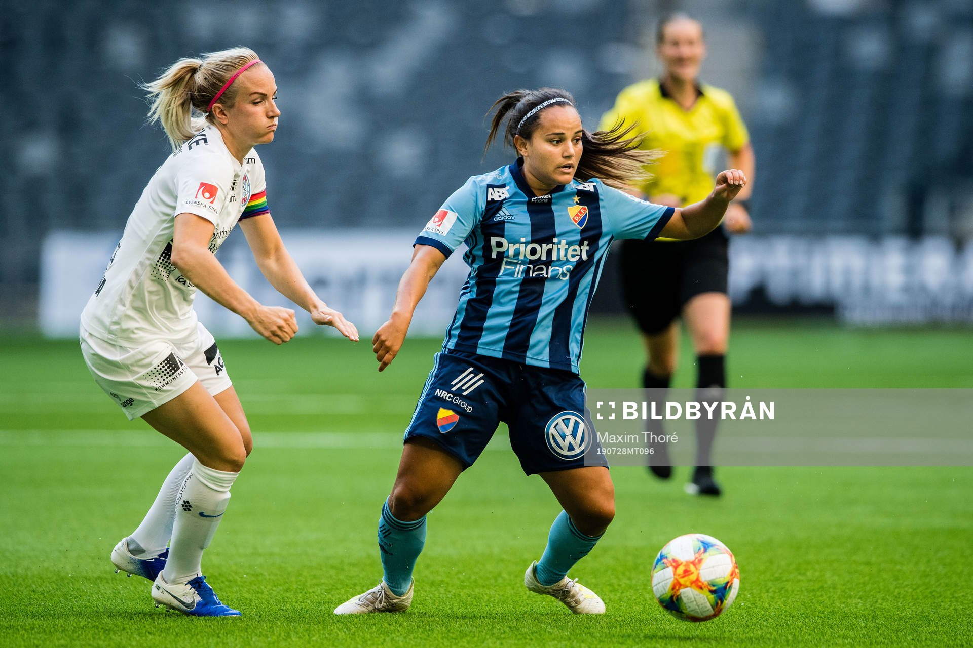 Eskilstunas Petra Johansson och Djurgårdens Malin Diaz