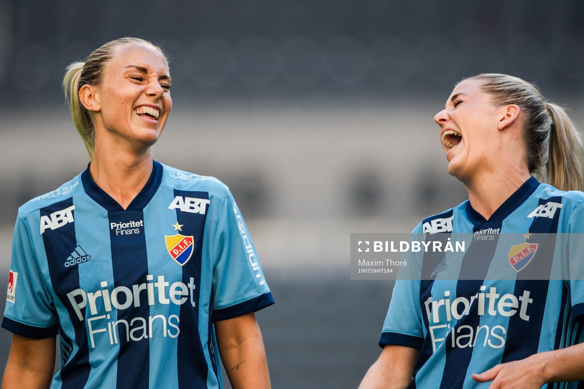 Djurgårdens Petronella Ekroth och Olivia Schough