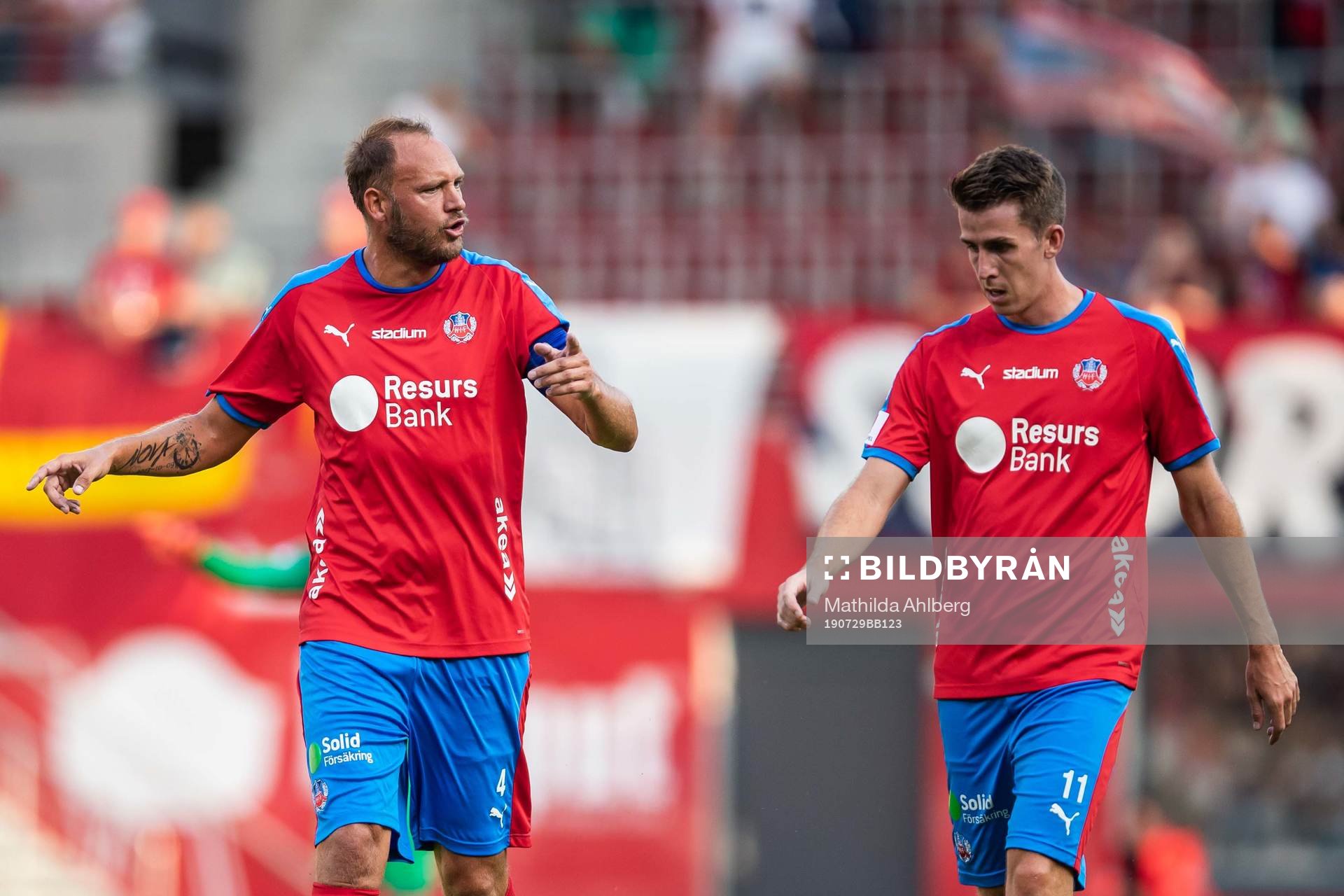 Helsingborgs Andreas Granqvist och Adam Eriksson