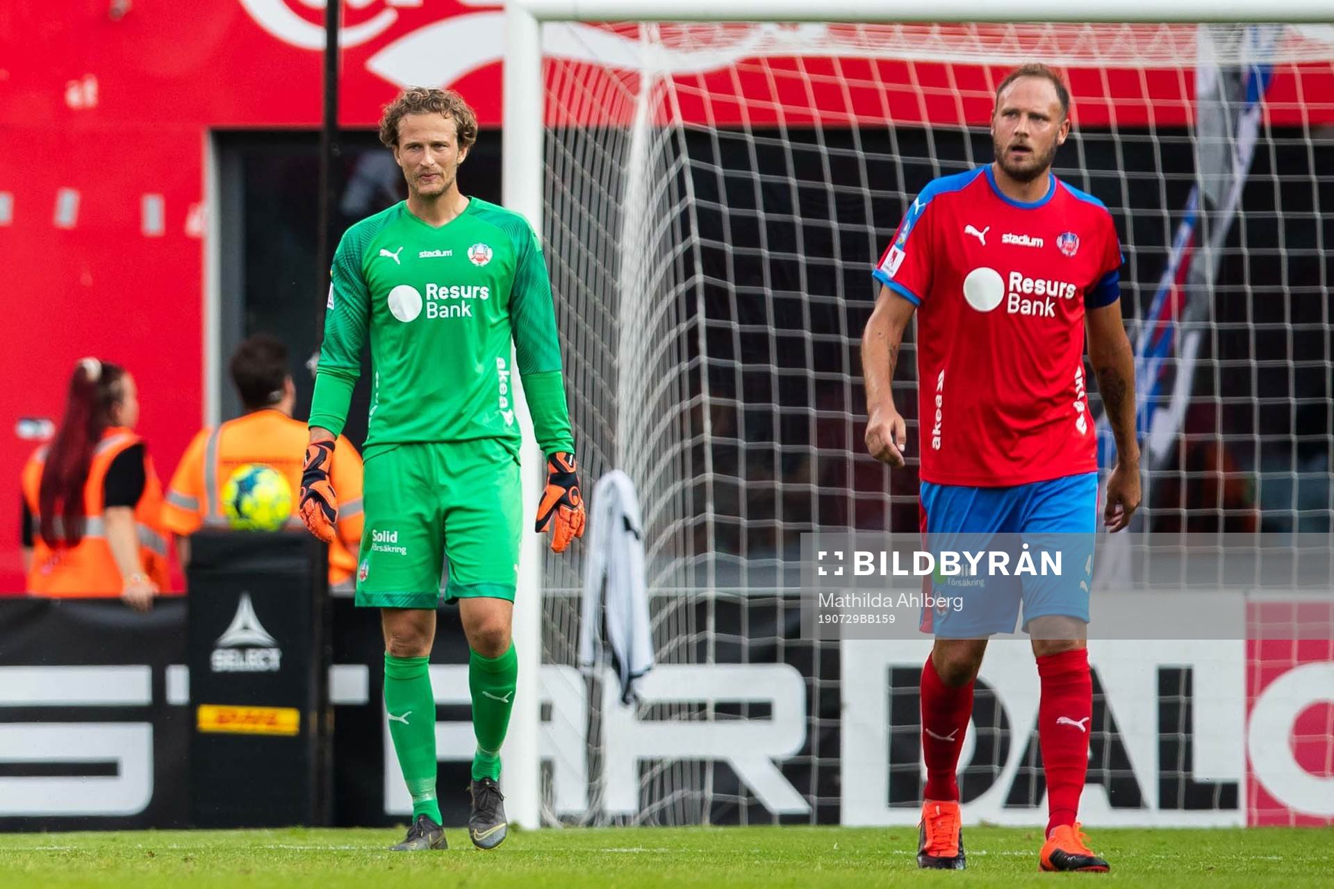 Helsingborgs målvakt Anders Lindegaard och Andreas