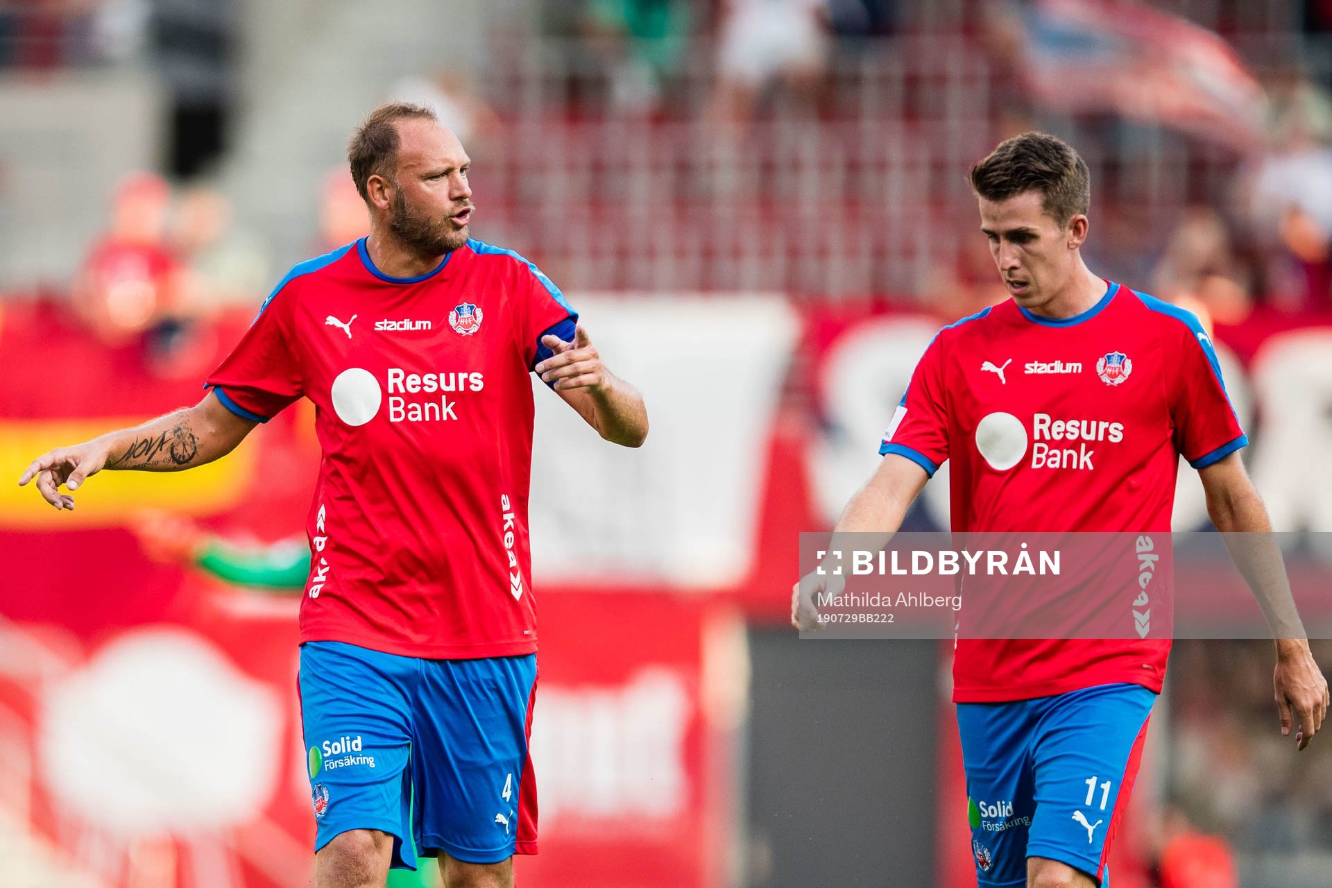 Helsingborgs Andreas Granqvist och Adam Eriksson