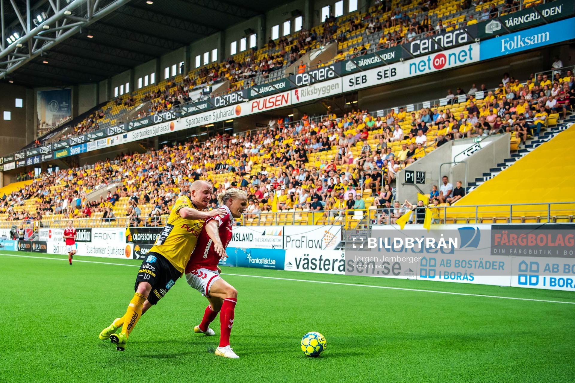 Kalmars Henrik Löfkvist och Elfsborgs Simon Lundevall