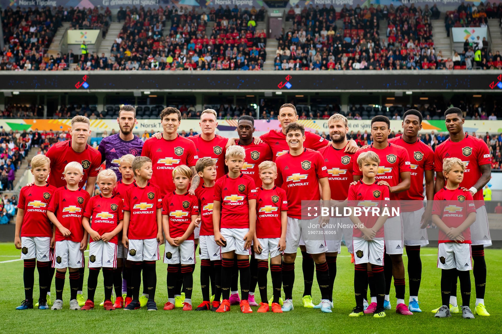 Scott McTominay, goalkeeper David de Gea, Victor Lindelöf,