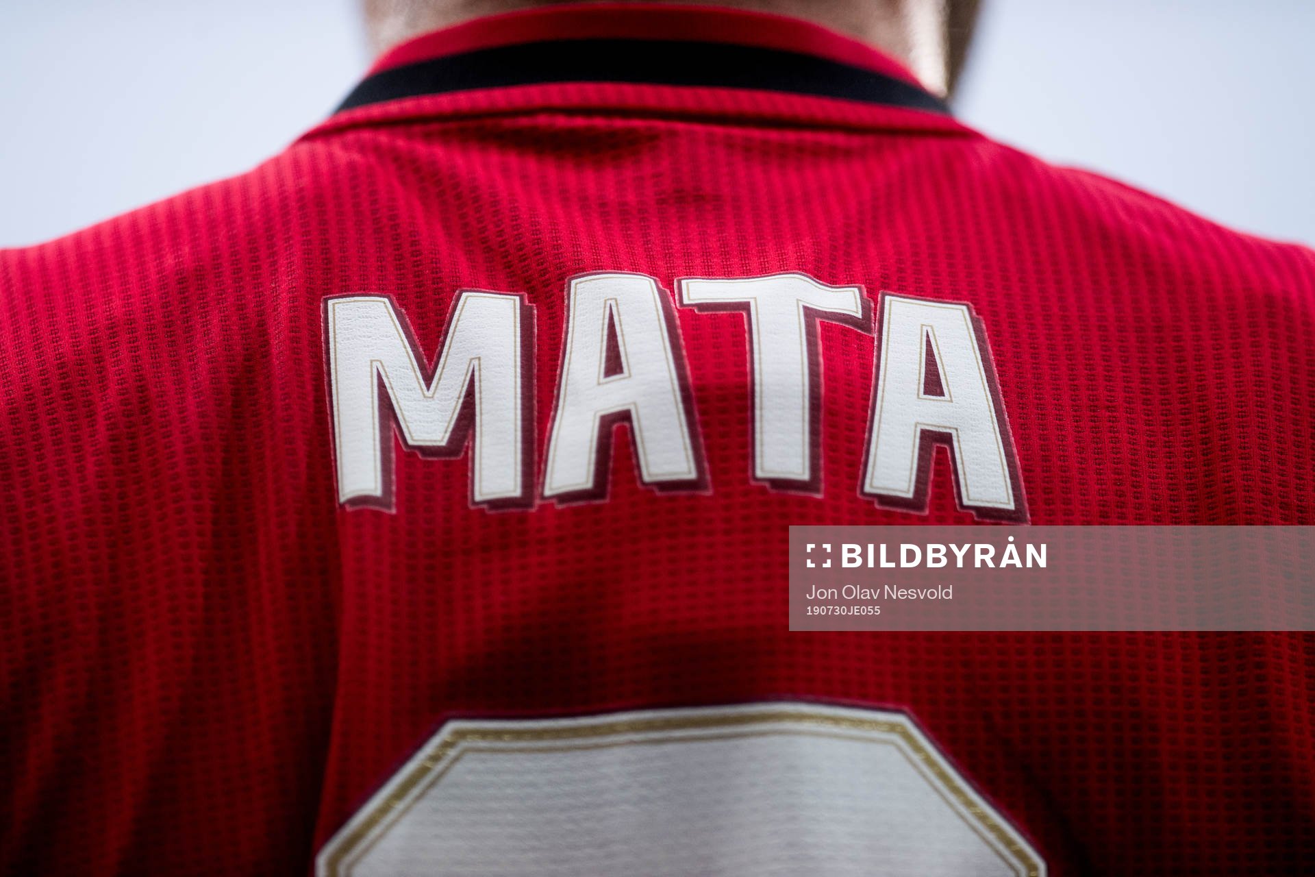 The shirt of Juan Mata of Manchester United during the friendly match between Kristiansund and Manchester United on July 30, 2019 in Oslo.
