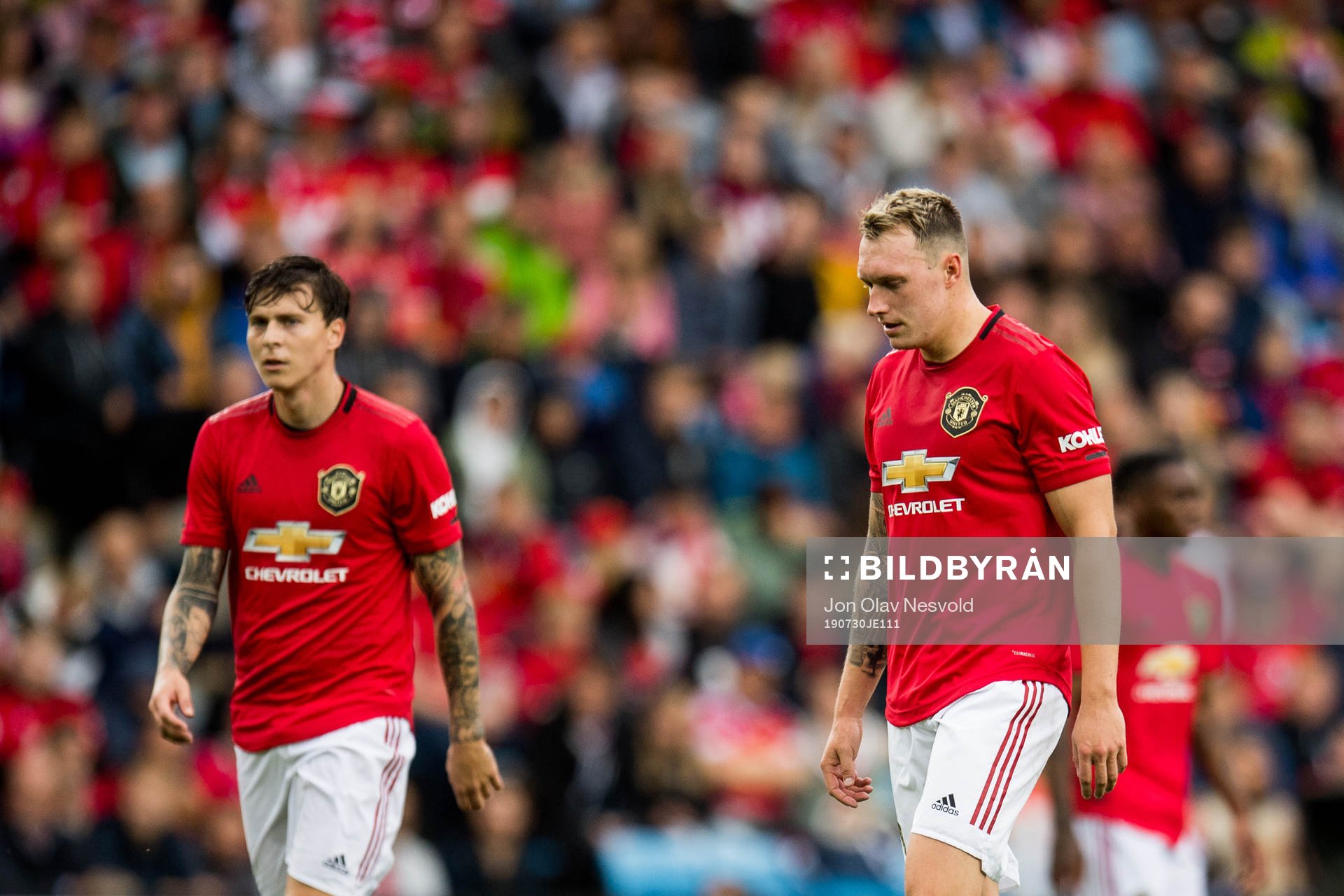 Victor Lindelöf and Phil Jones of Manchester United