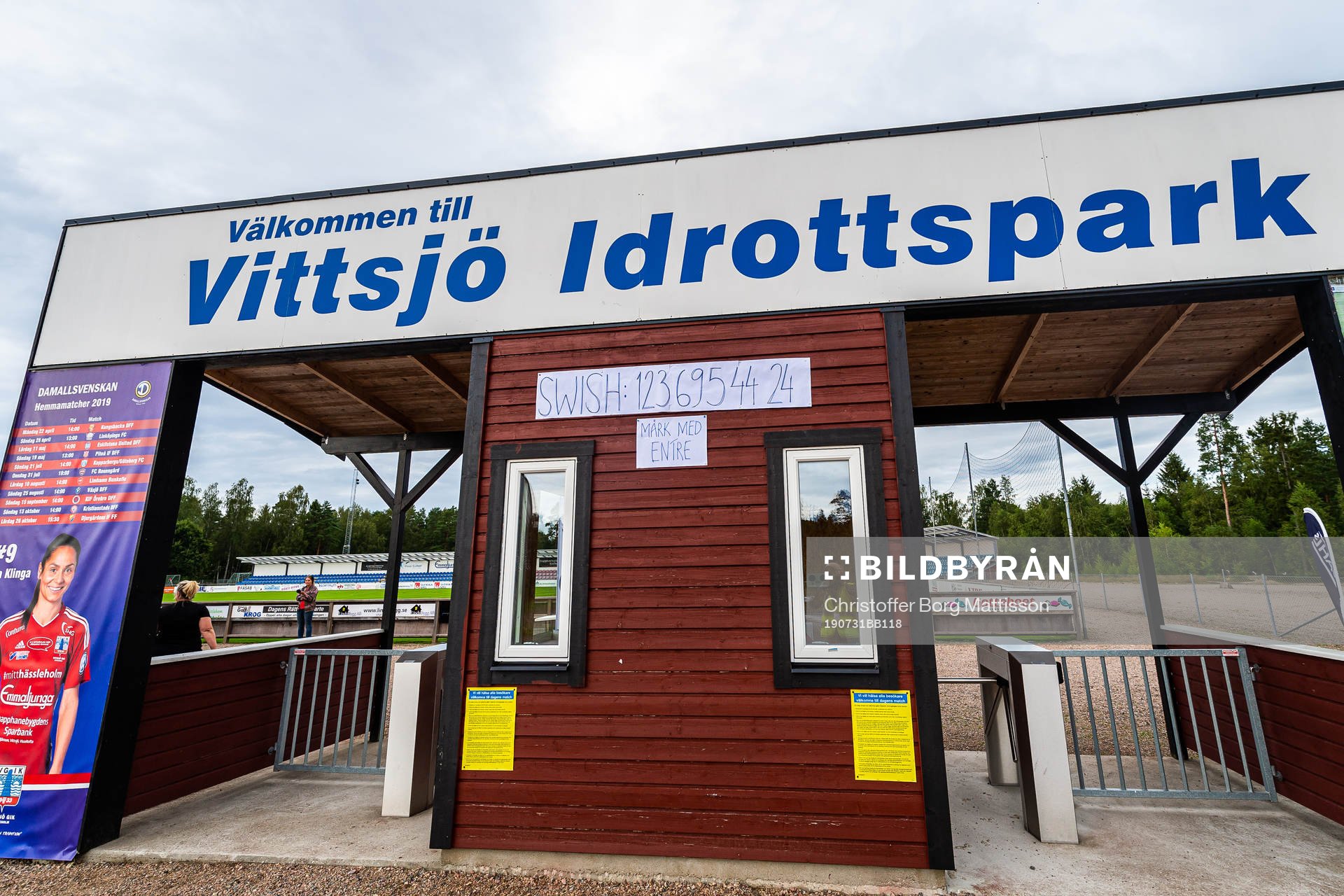 Entrén till Vittsjö Idrottspark