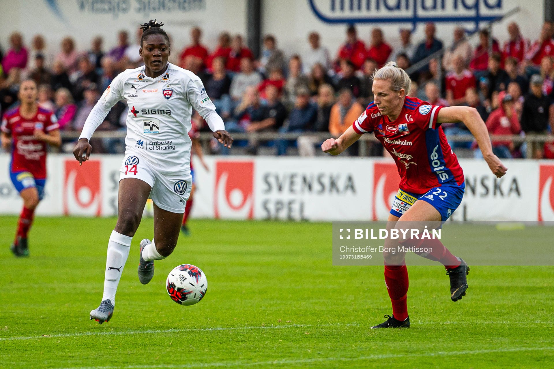 Rosengårds Anam Imo och Vittsjös Sandra Adolfsson