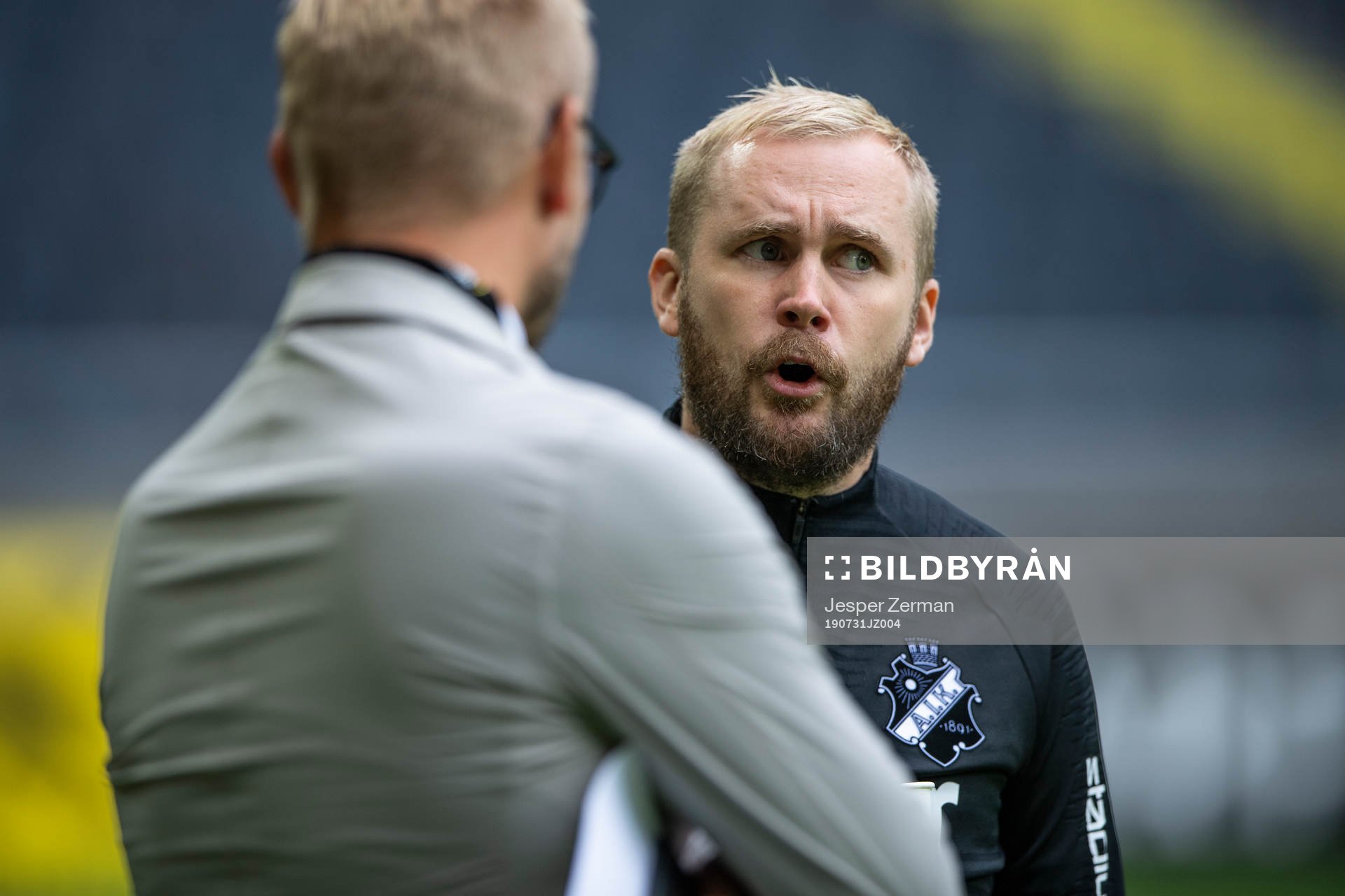 Former player of AIK, Martin Åslund and Patric Jildefalk,