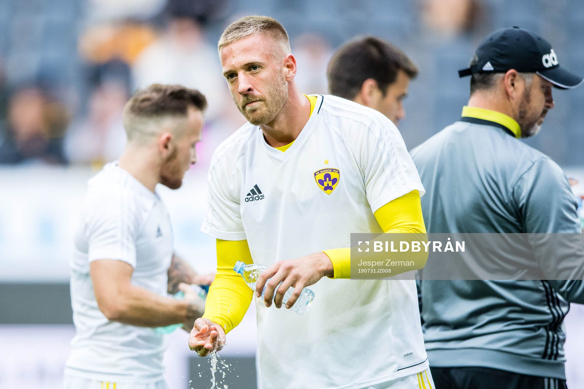 Andrej Kotnik of Maribor ahead of the UEFA Champions League qualifying match between AIK and Maribor on July 31, 2019 in Stockholm.
