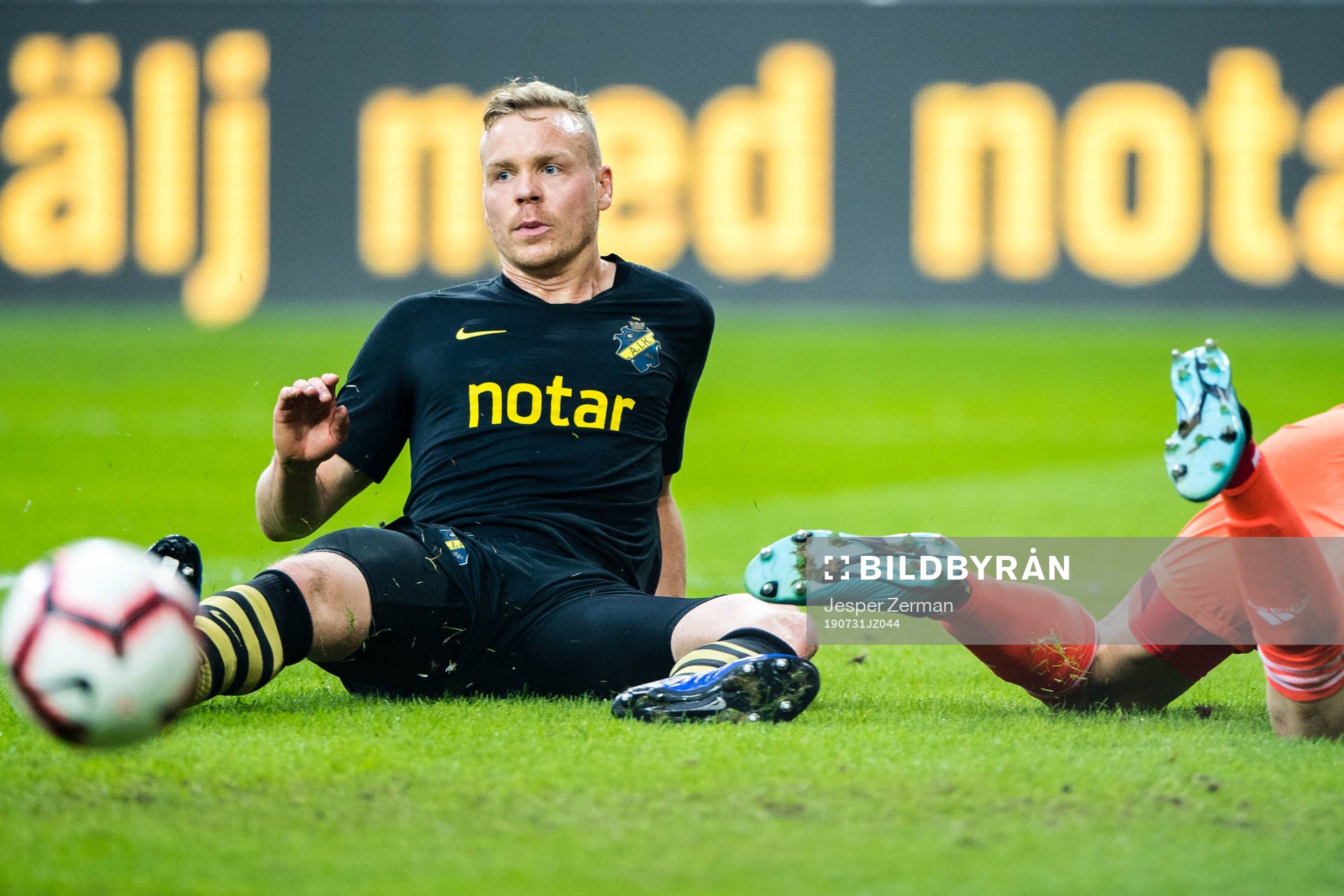 Kolbeinn Sigthorsson of AIK looks dejected