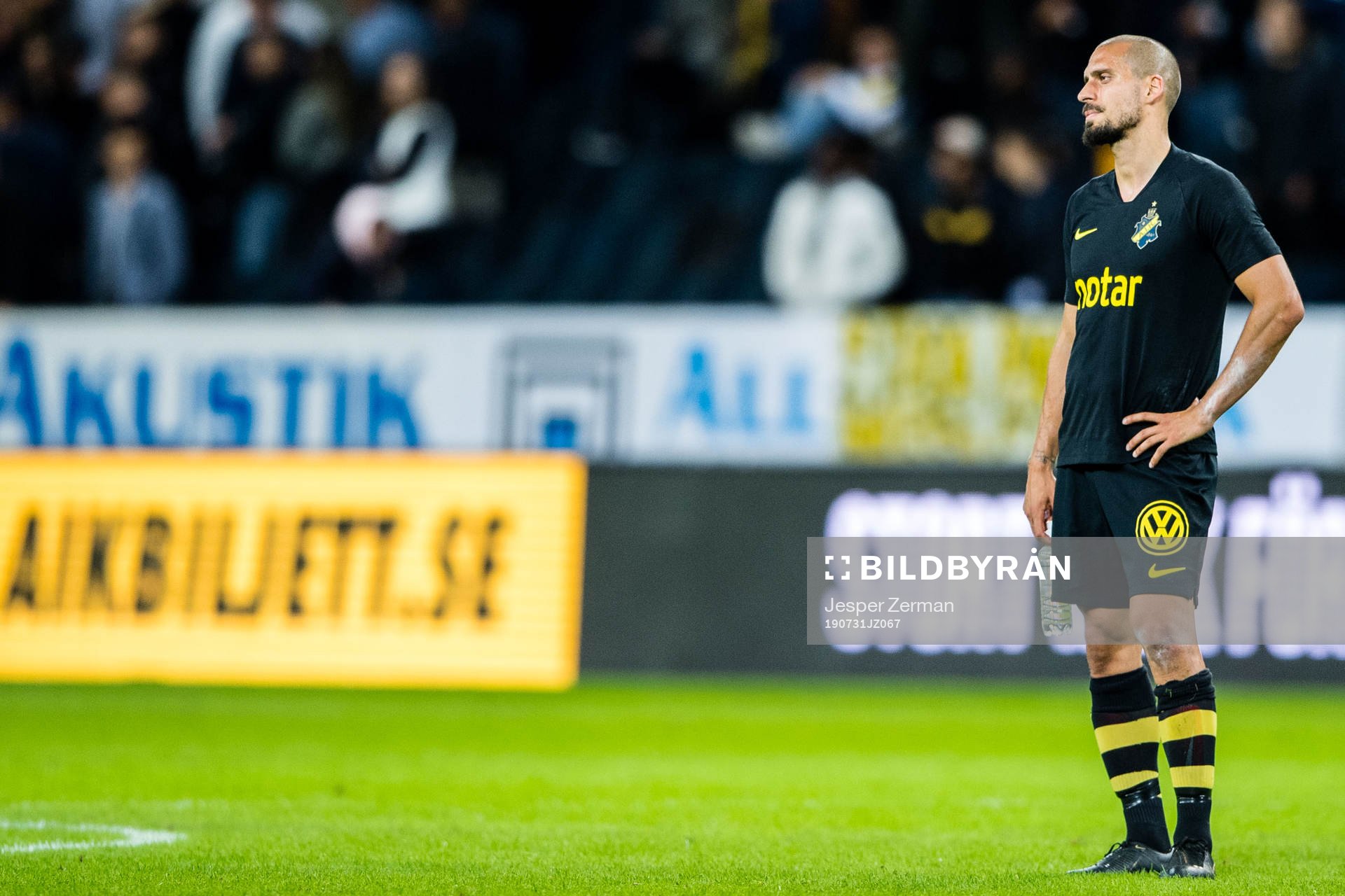 Panajotis Dimitriadis of AIK looks dejected