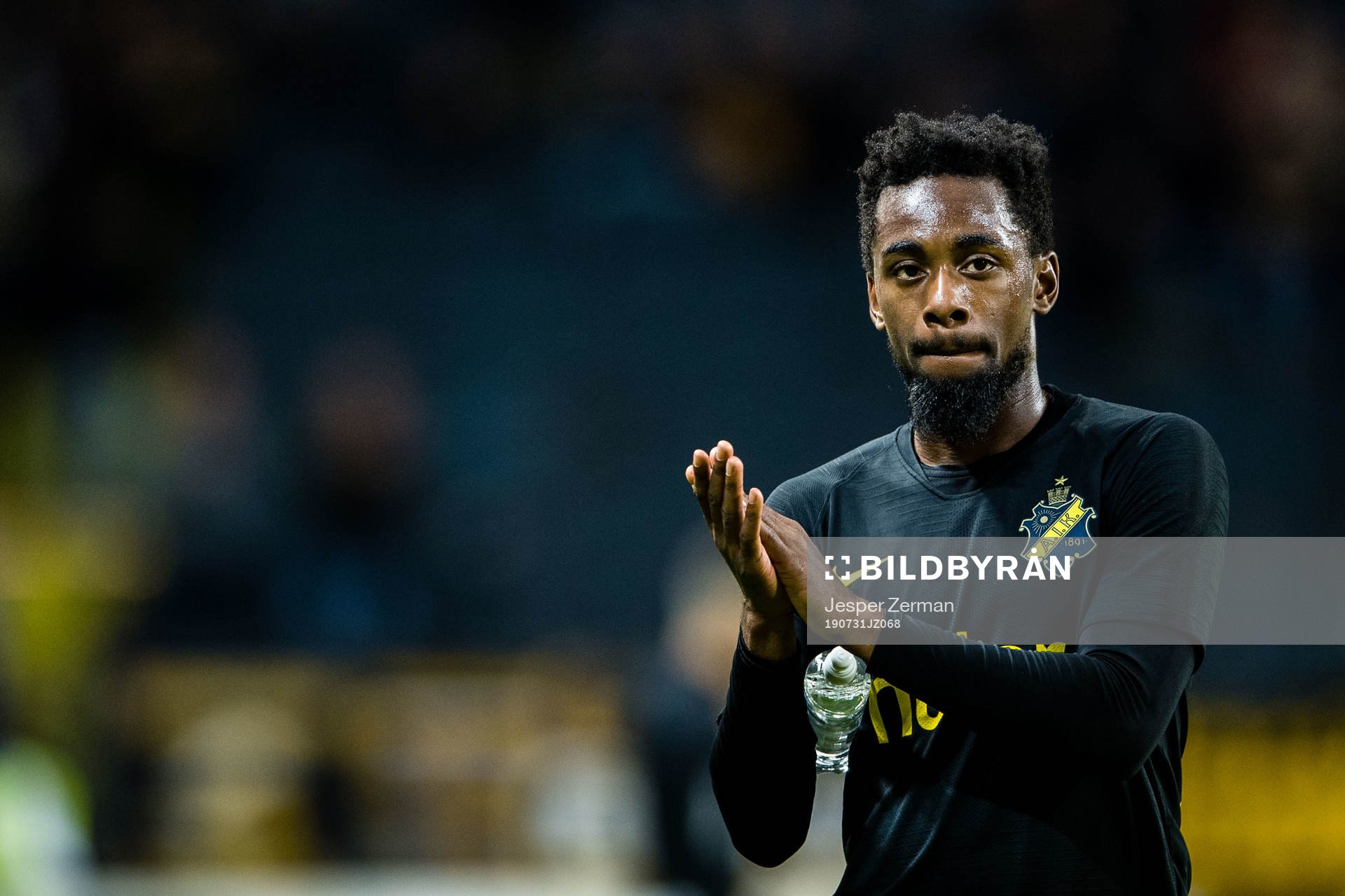 Heradi Rashidi of AIK looks dejected