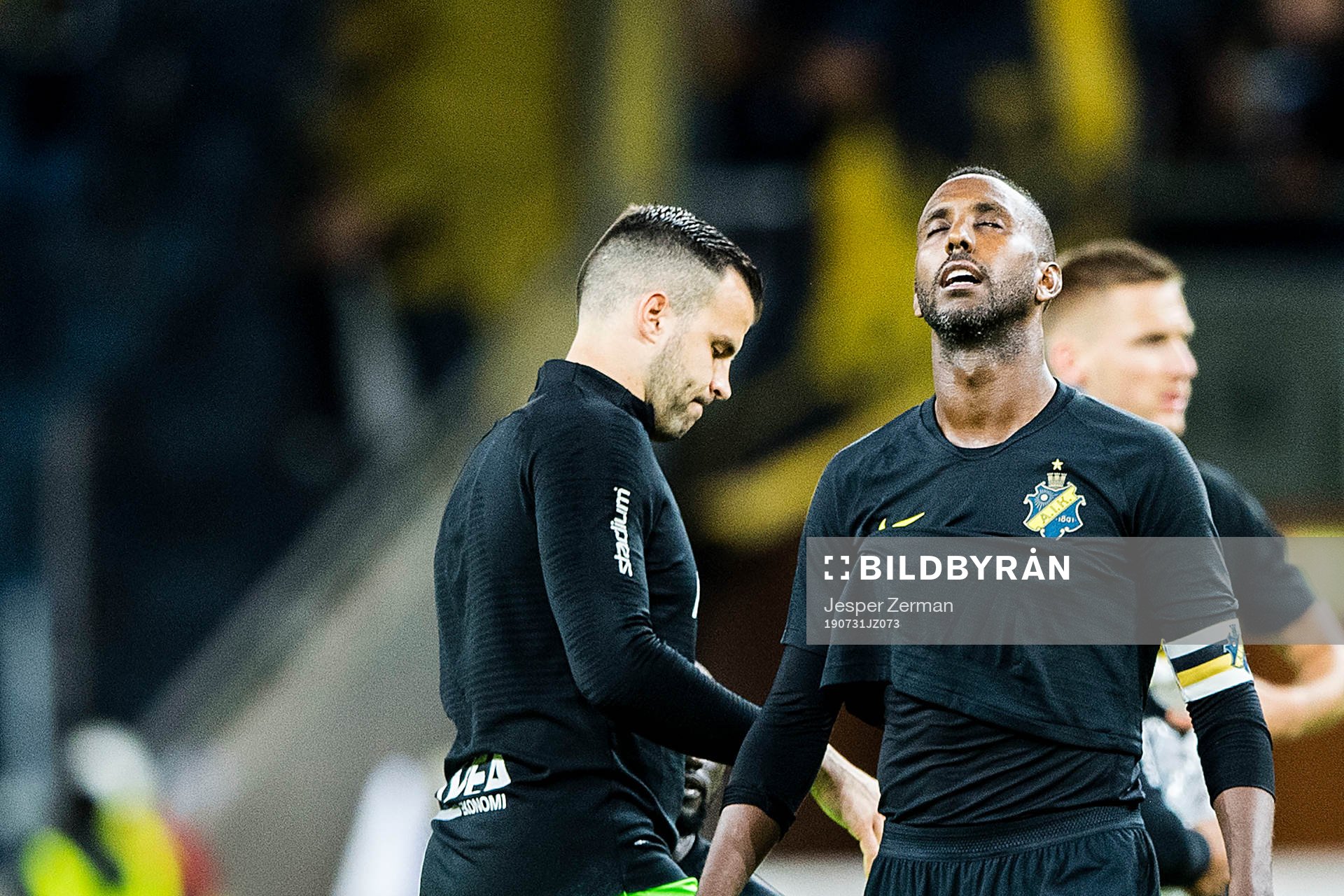 Henok Goitom of AIK looks dejected