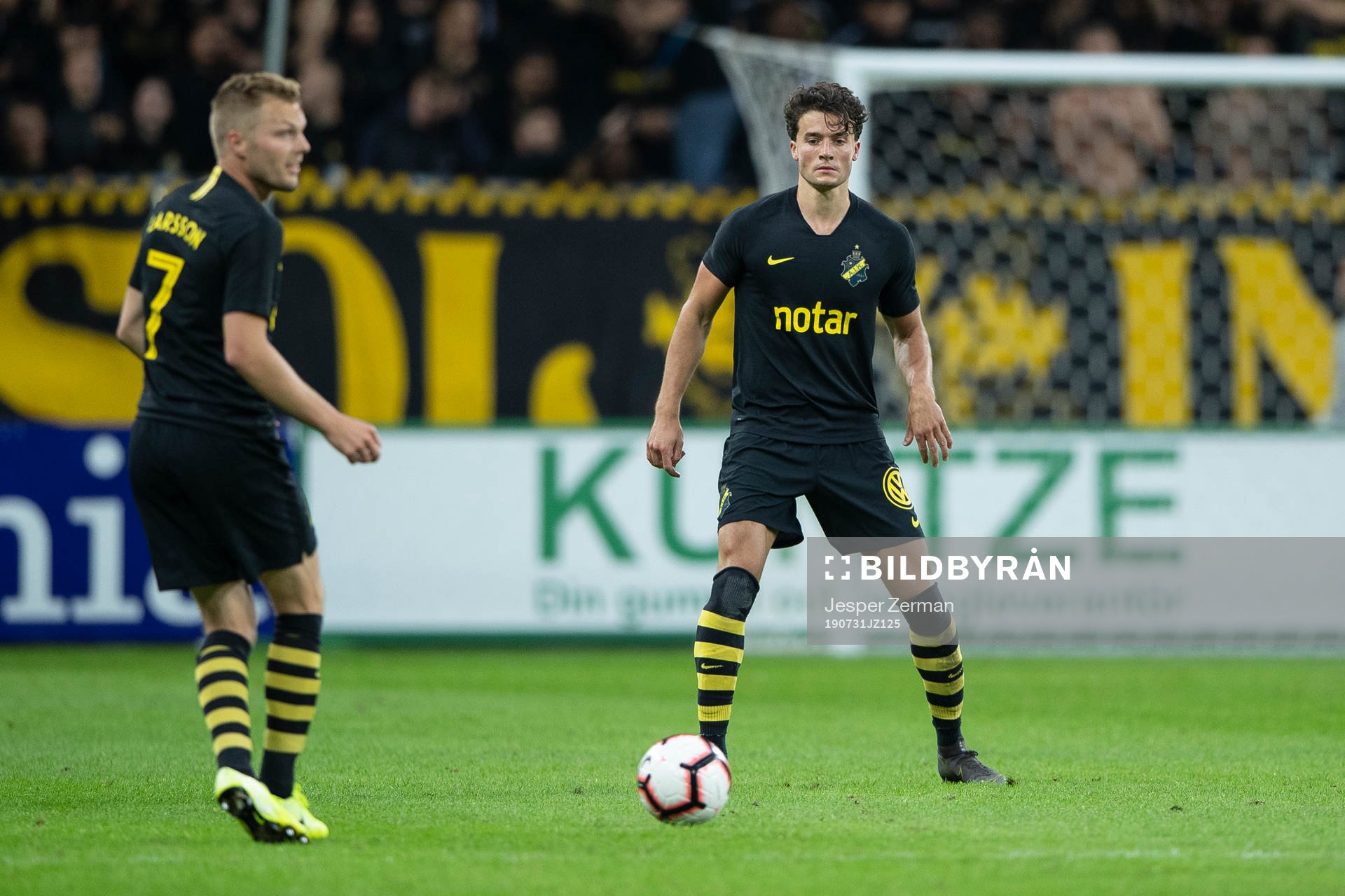 Sebastian Larsson and Daniel Granli of AIK