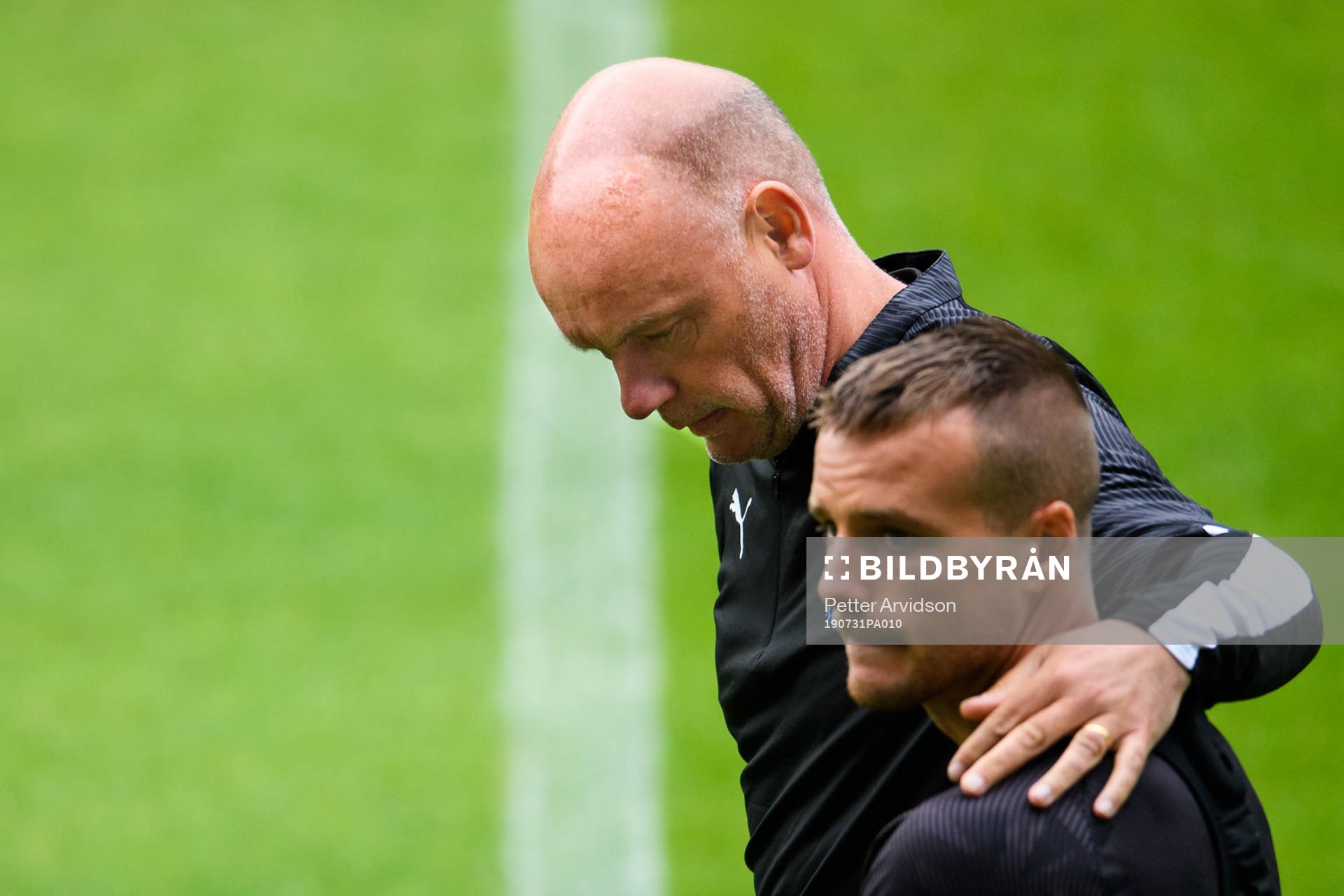 Uwe Rösler, head coach and Eric Larsson of Malmö FF